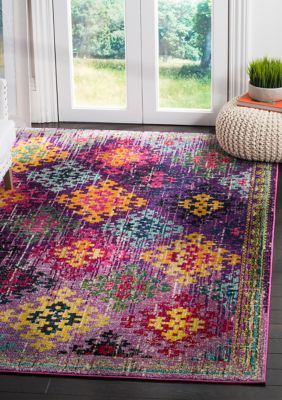 Safavieh Monaco Bohemian Diamond Area Rug Collection, 4 x 6 Rectangle