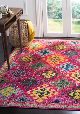 Safavieh Monaco Bohemian Diamond Area Rug Collection, 5 x 8 Rectangle