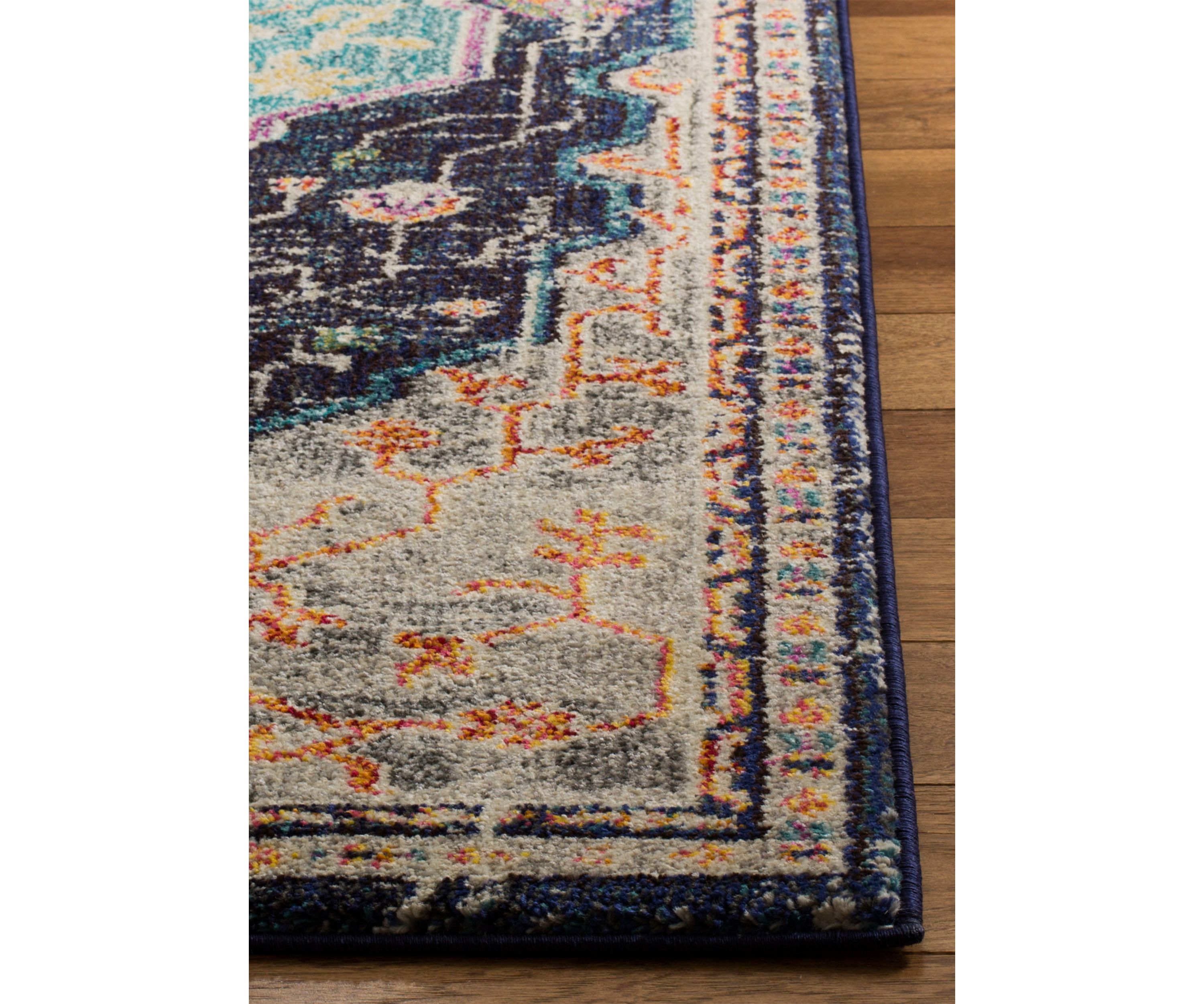 Monaco Floral Branch Loomed Boho Area Rug Collection