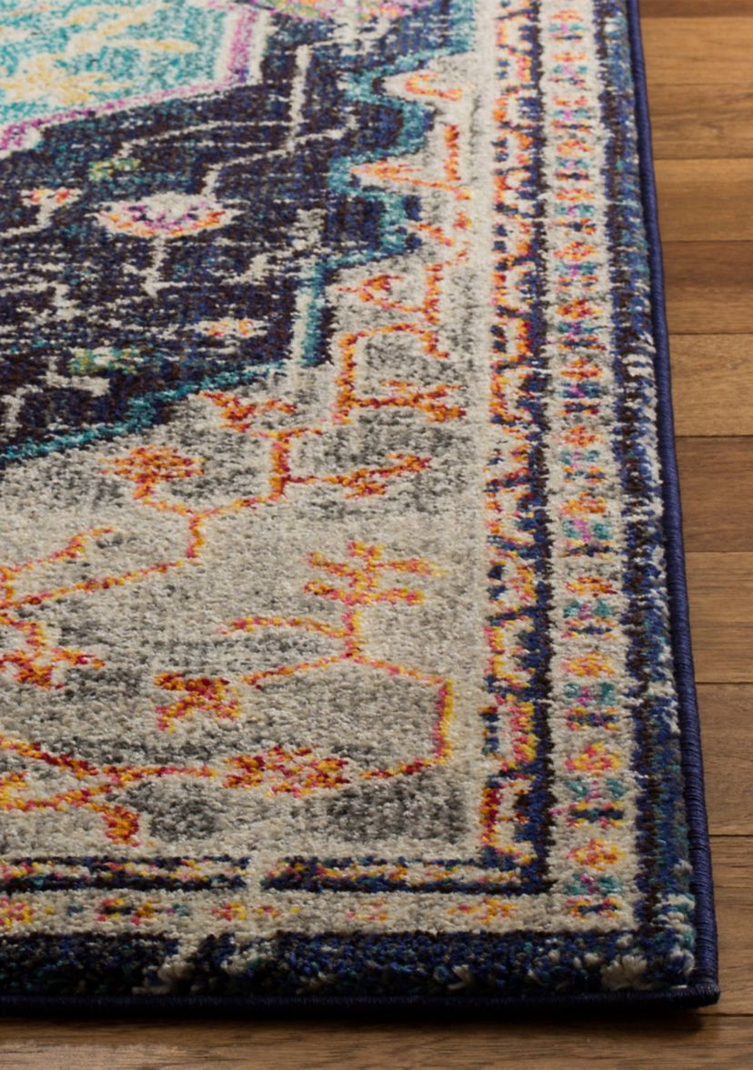 Monaco Floral Branch Loomed Boho Area Rug Collection
