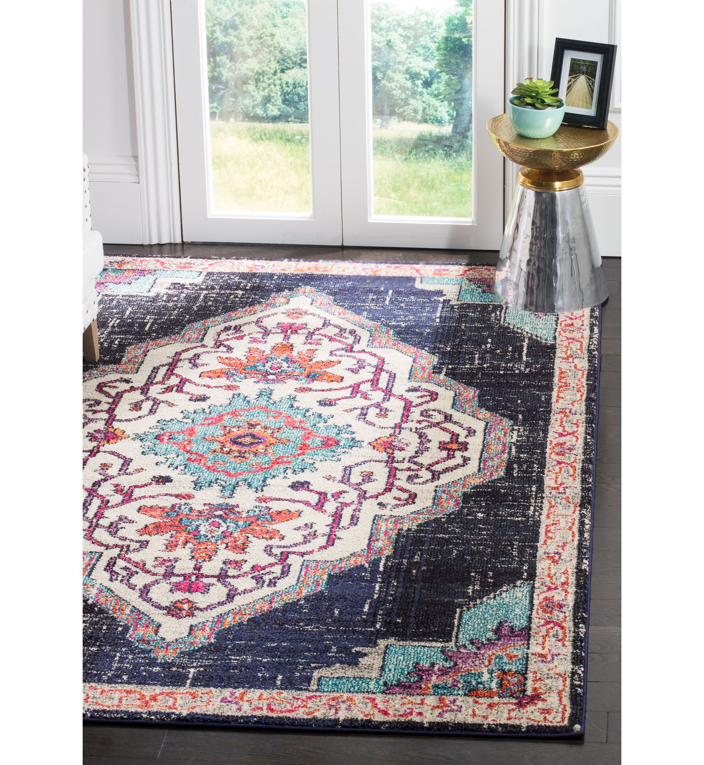 Monaco Celeste Boho Area Rug Collection