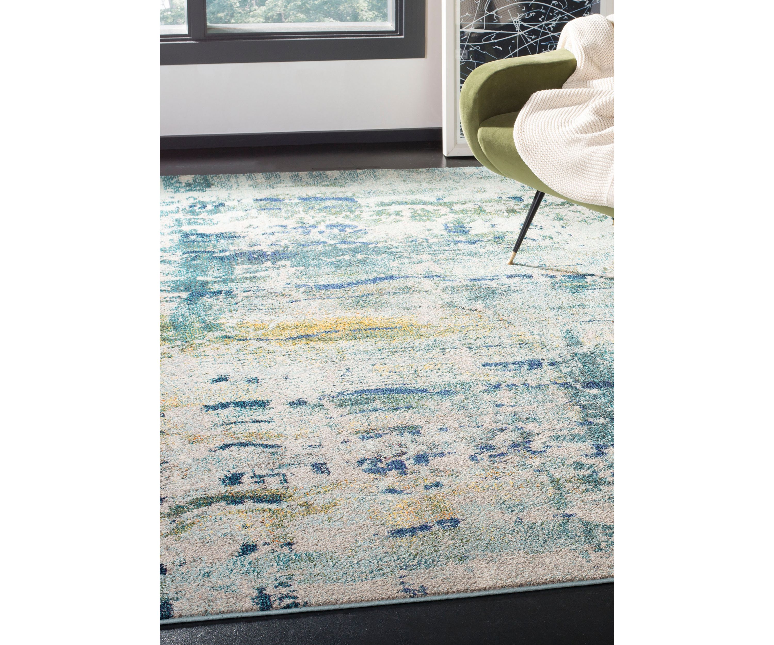 Monaco Splatter Paint Area Rug Collection