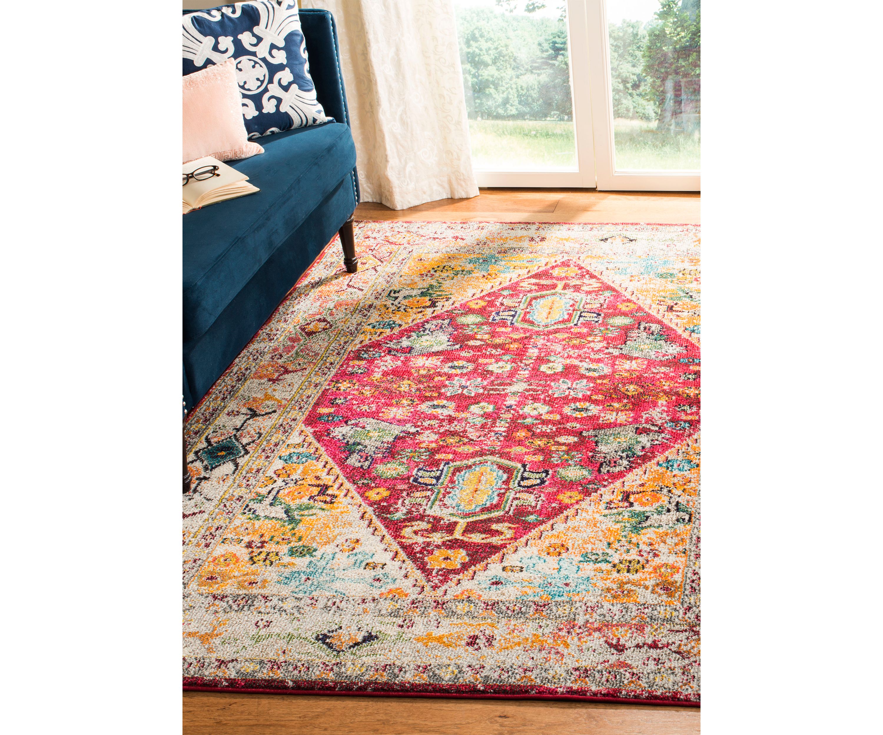 Monaco Geometric Hamadan Area Rug Collection