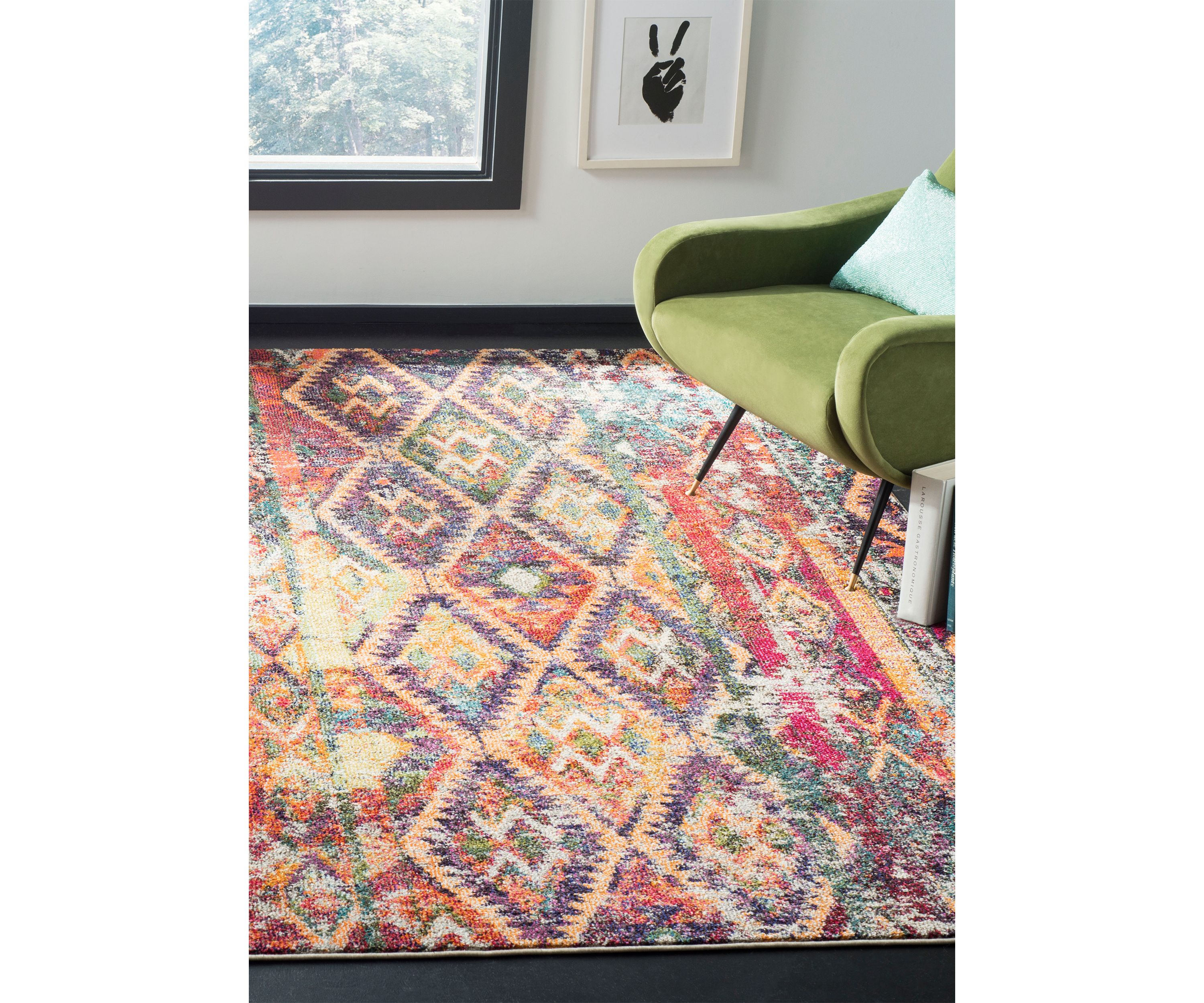 Monaco Moroccan Weave Boho Area Rug Collection