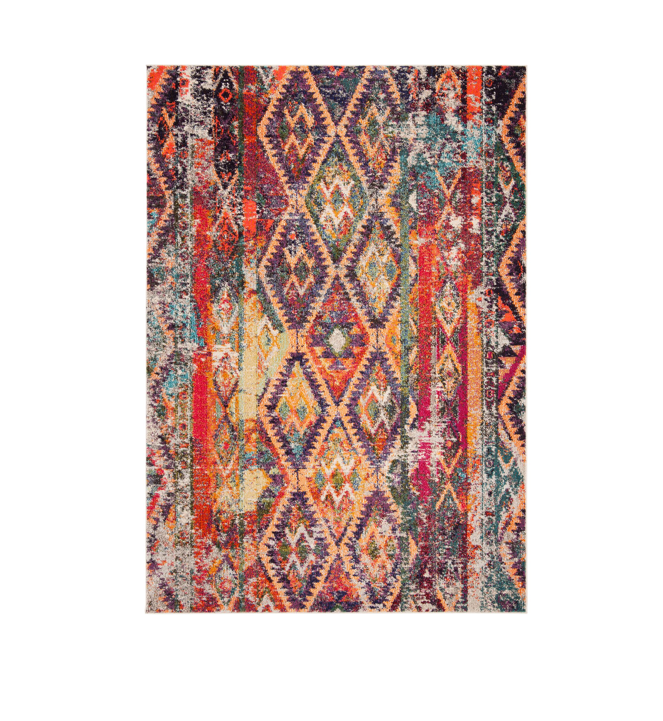 Monaco Moroccan Weave Boho Area Rug Collection