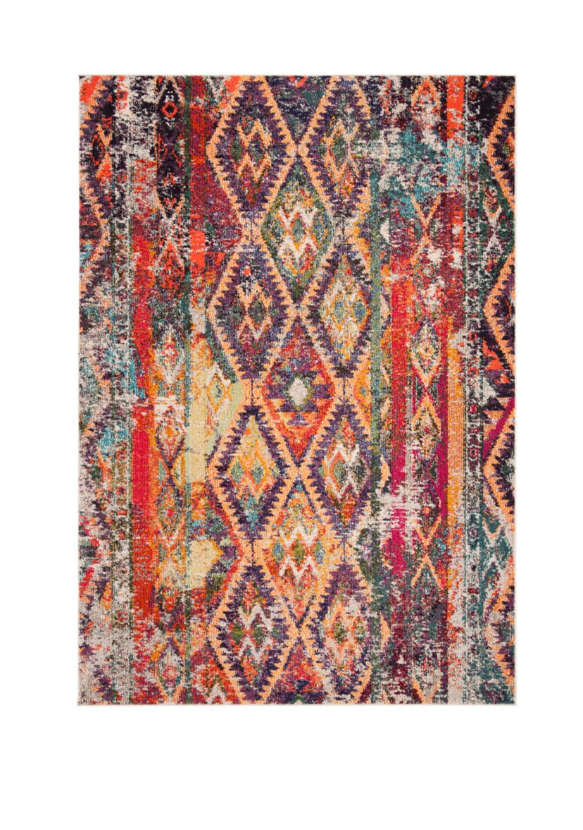 Monaco Moroccan Weave Boho Area Rug Collection