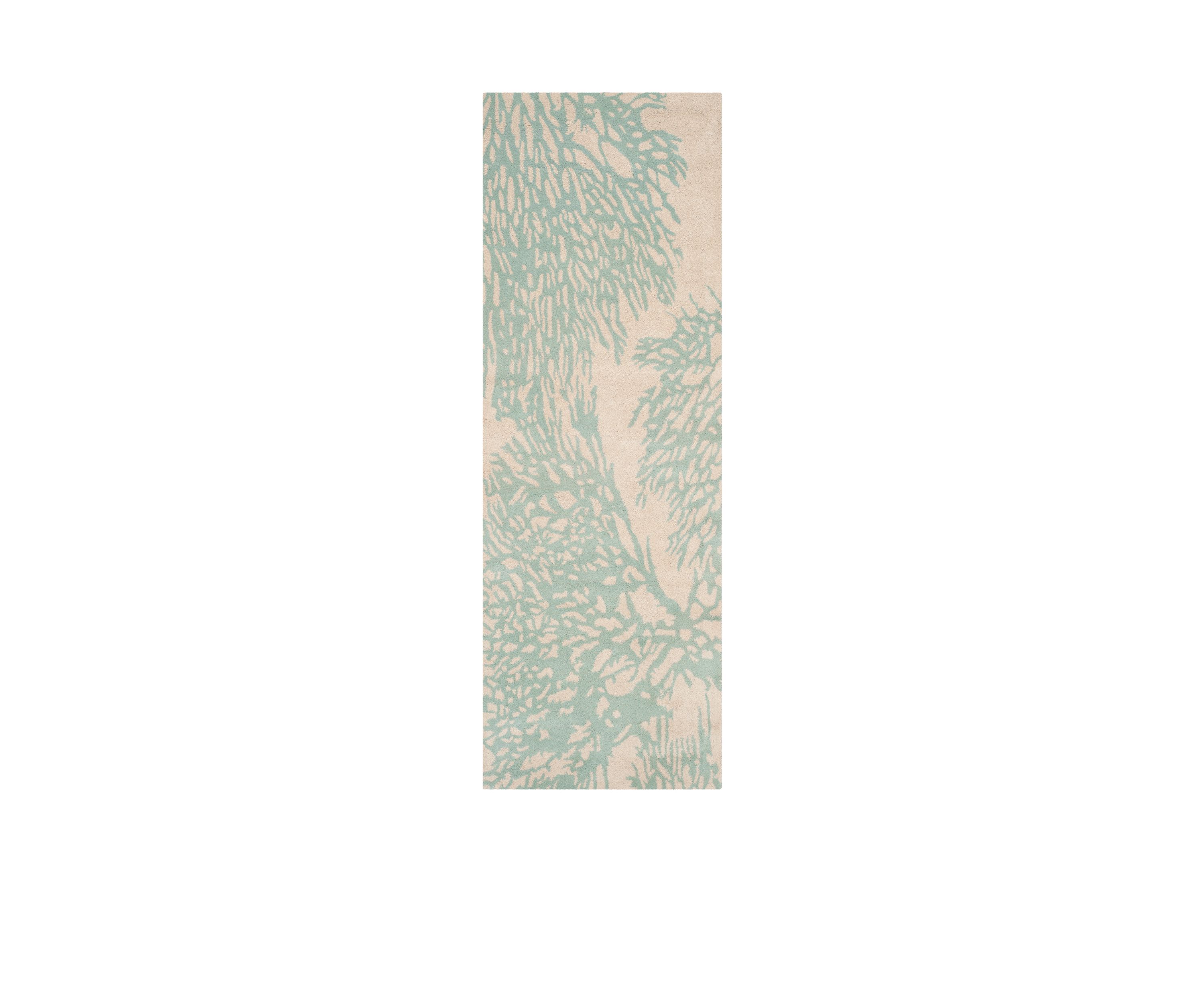 Bella Beige/Blue  2-ft. 3-in. x 9-ft. Area Rug