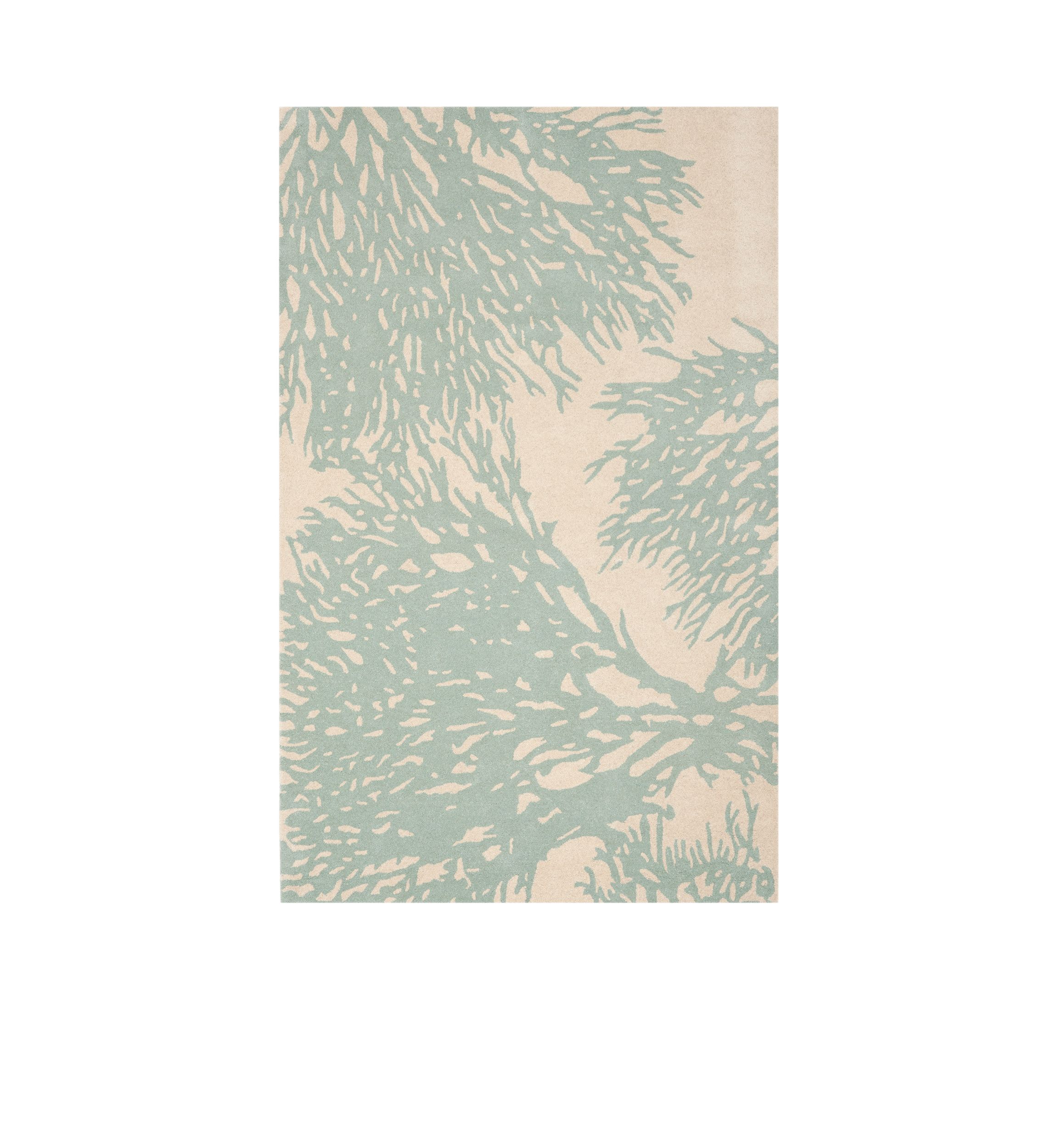 Bella Beige/Blue 4-ft. x 6-ft. Area Rug