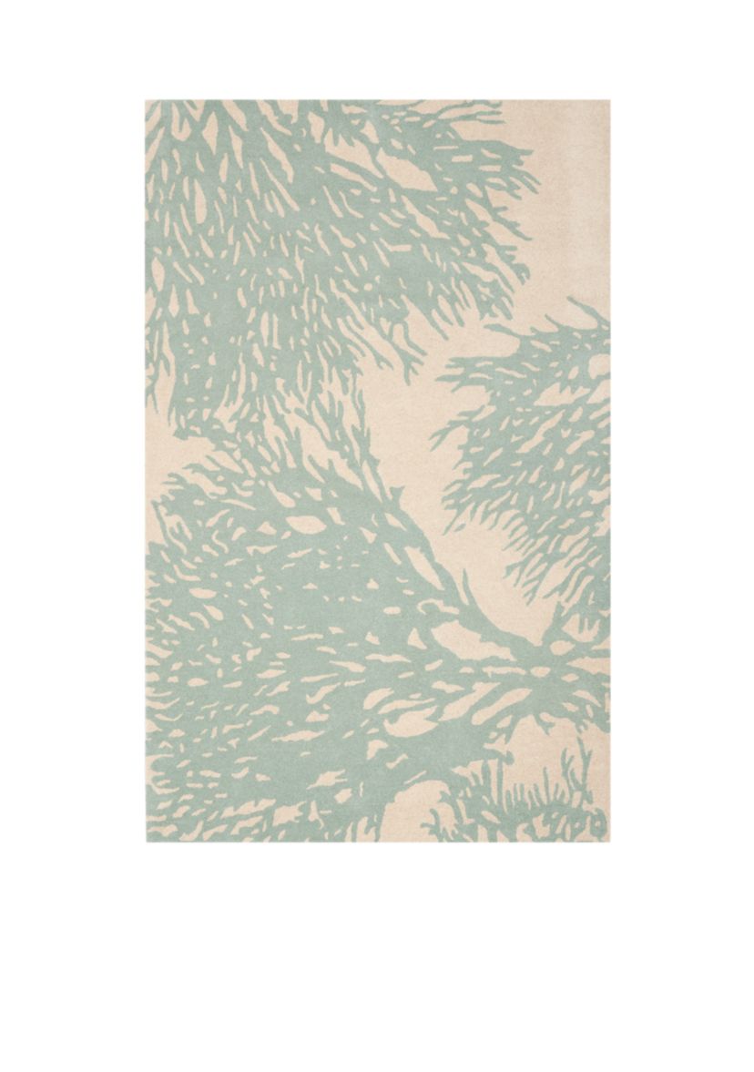 Bella Beige/Blue 4-ft. x 6-ft. Area Rug