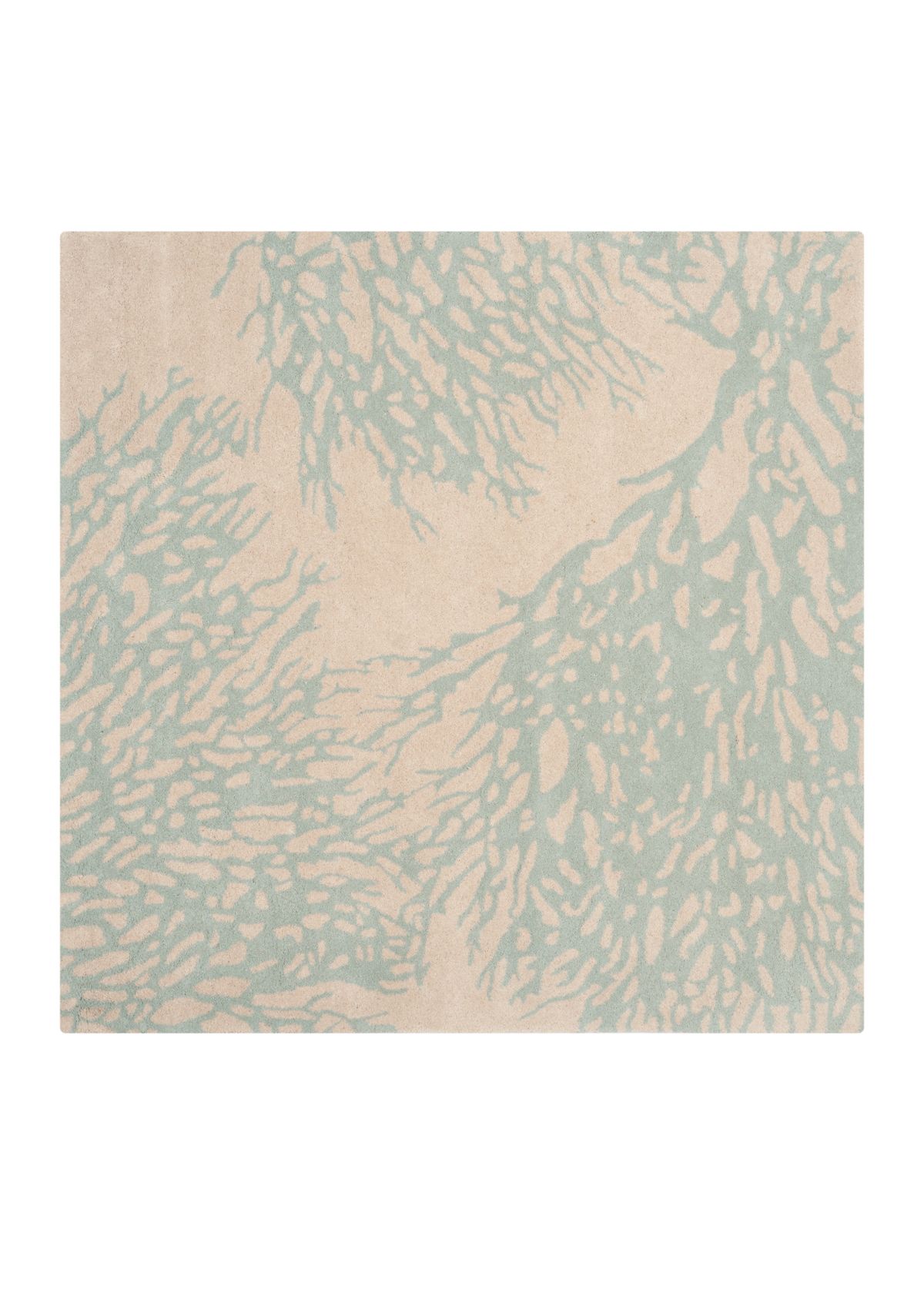 Bella Beige/Blue 5-ft. x 5-ft. Area Rug