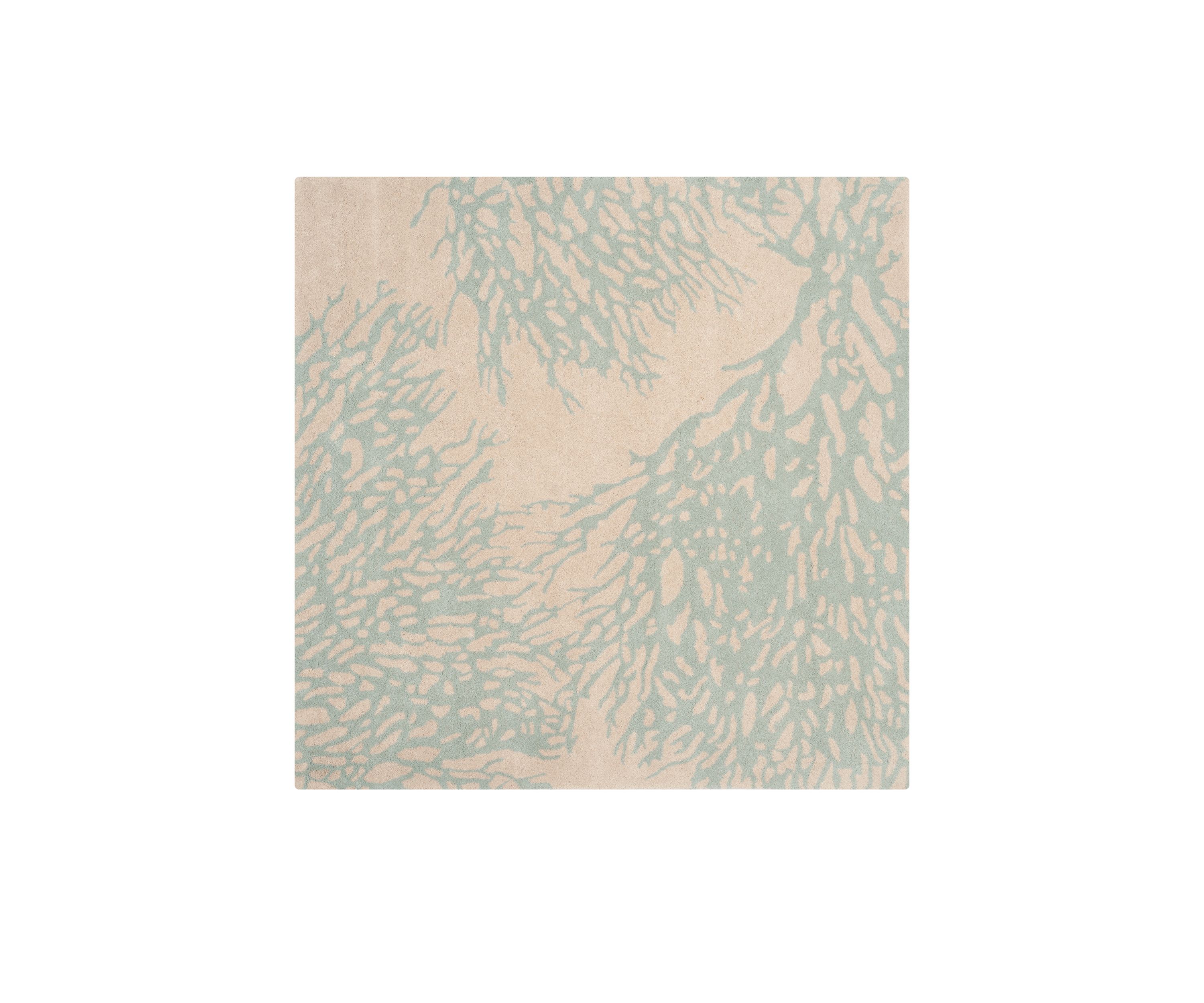 Bella Beige/Blue 5-ft. x 5-ft. Area Rug