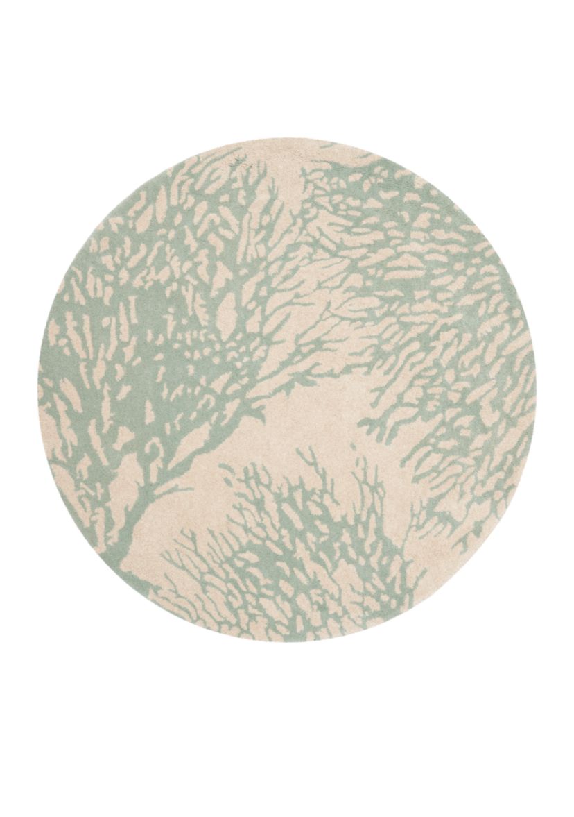 Bella Beige/Blue 7-ft. x 7-ft. Area Rug