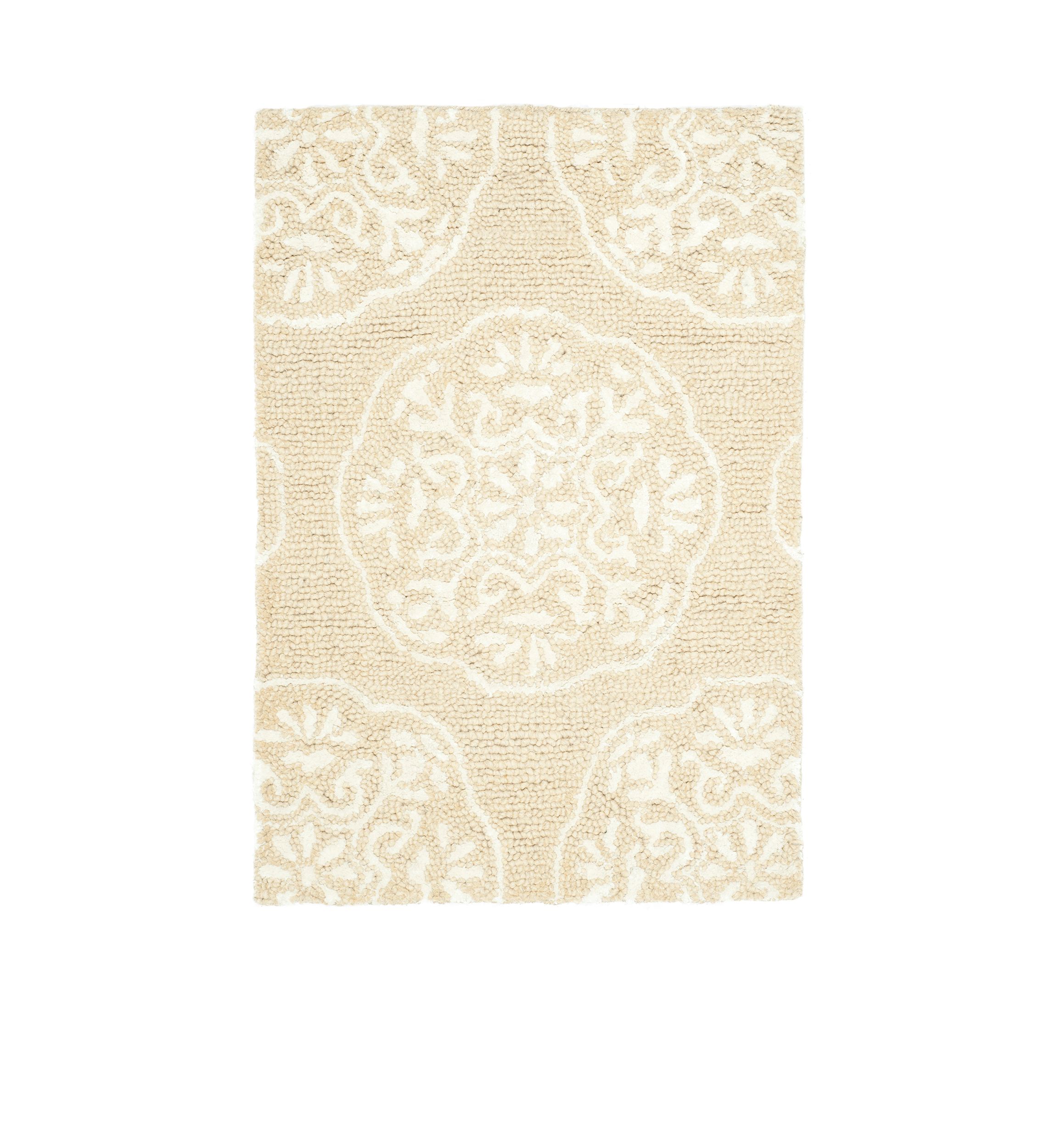 Bella Beige/White Area Rug 2-ft. x 3-ft.