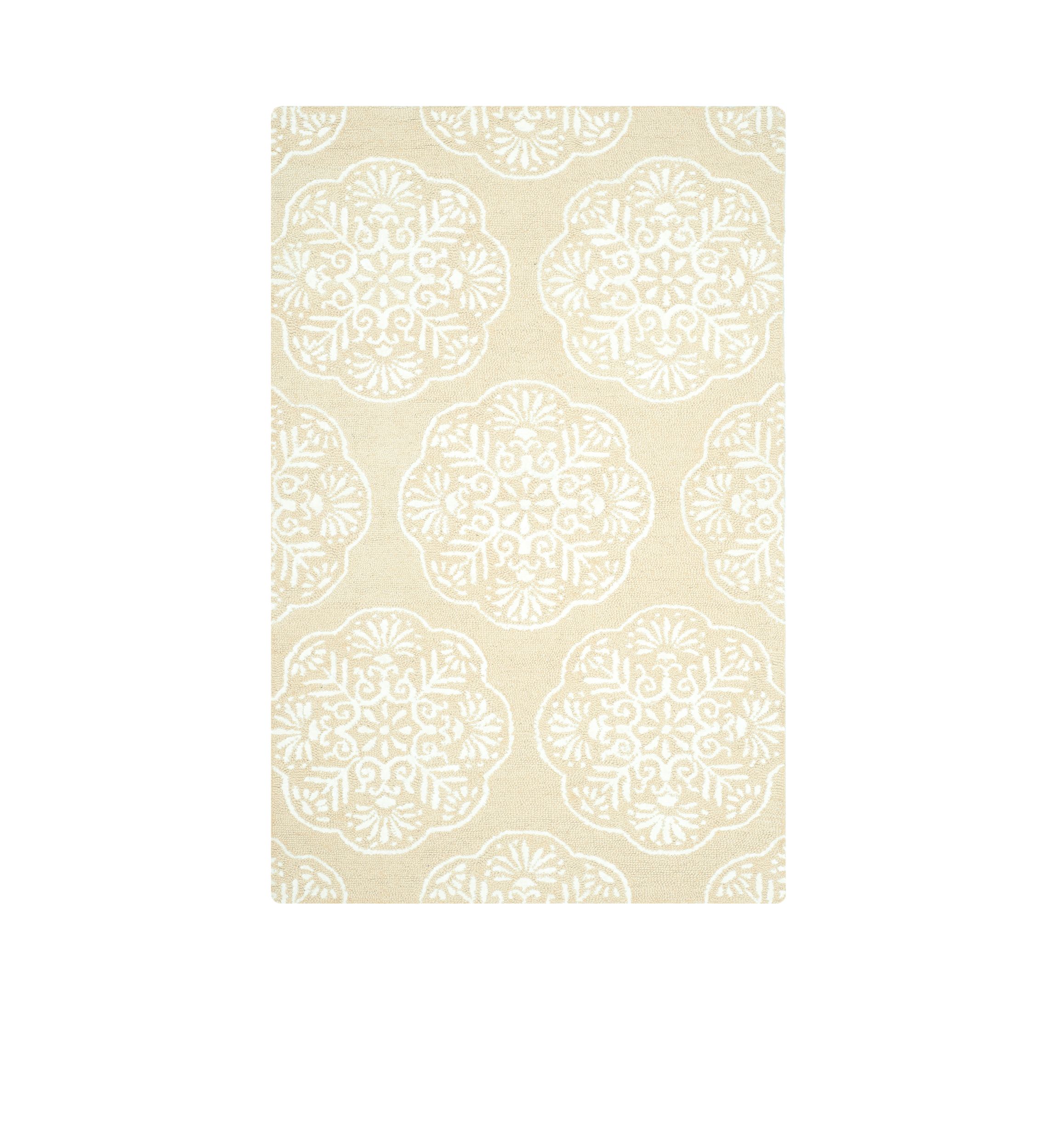 Bella Beige/White Area Rug 3-ft. x 5-ft.