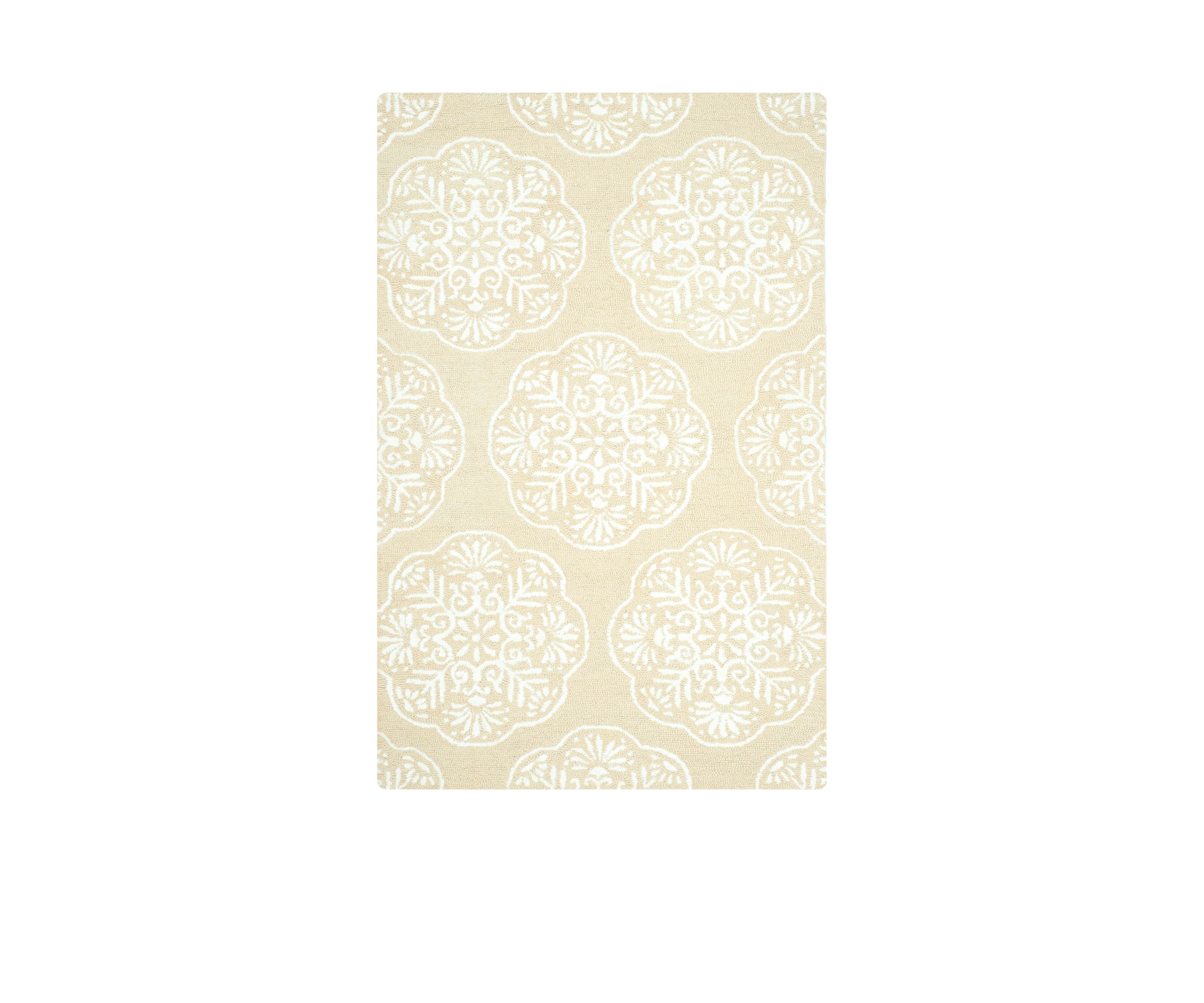 Bella Beige/White Area Rug 3-ft. x 5-ft.