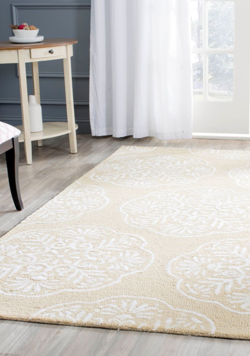 Bella Beige/White Area Rug 3-ft. x 5-ft.