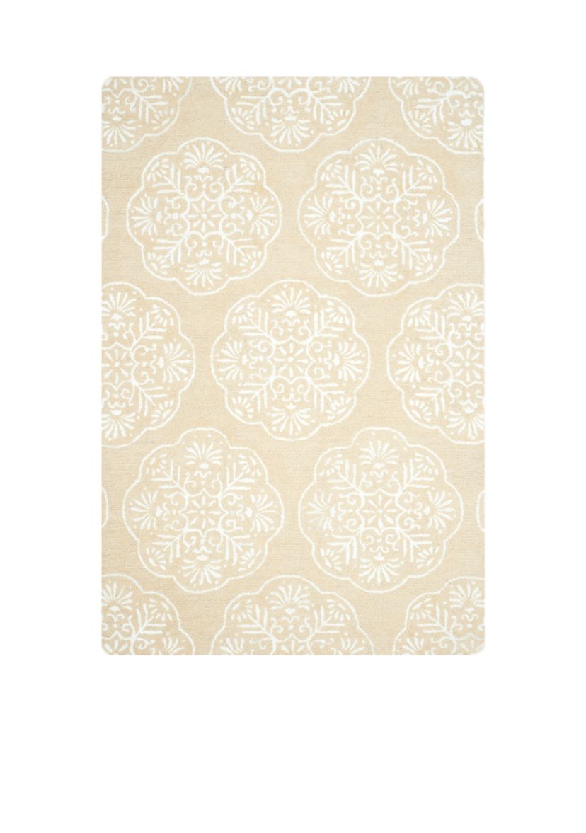 Bella Beige/White Area Rug 4-ft. x 6-ft.