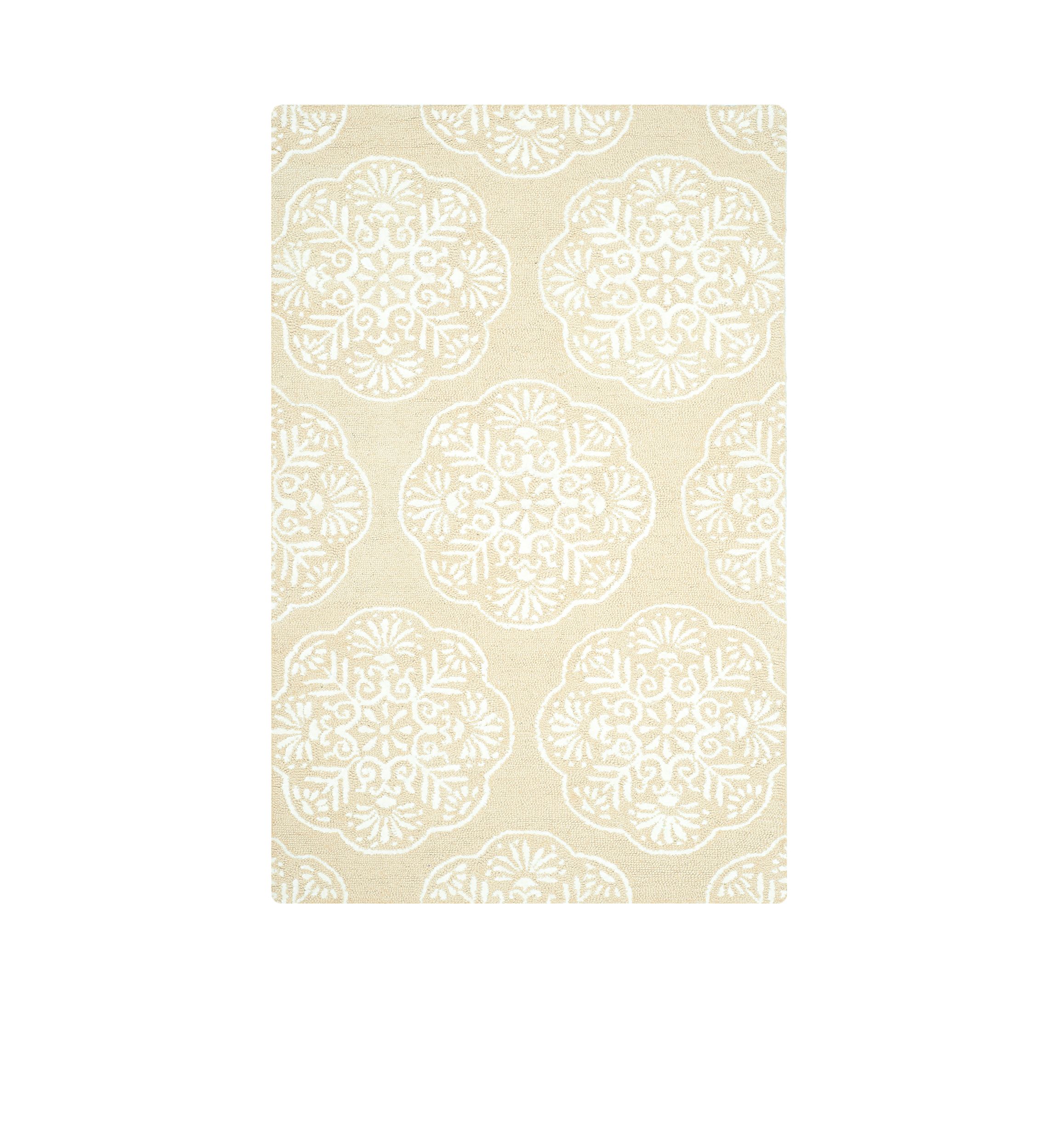 Bella Beige/White Area Rug 5-ft. x 8-ft.