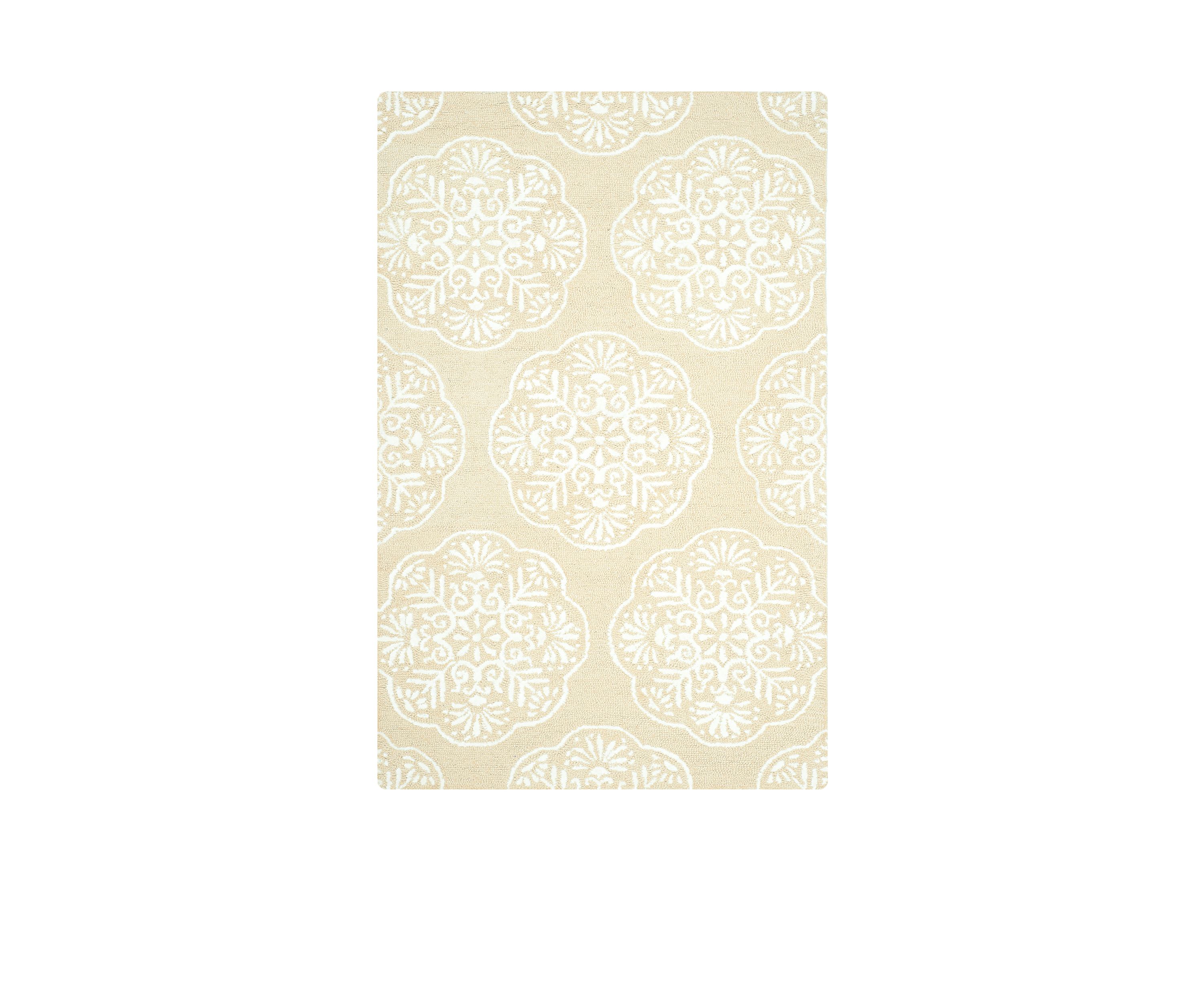Bella Beige/White Area Rug 5-ft. x 8-ft.