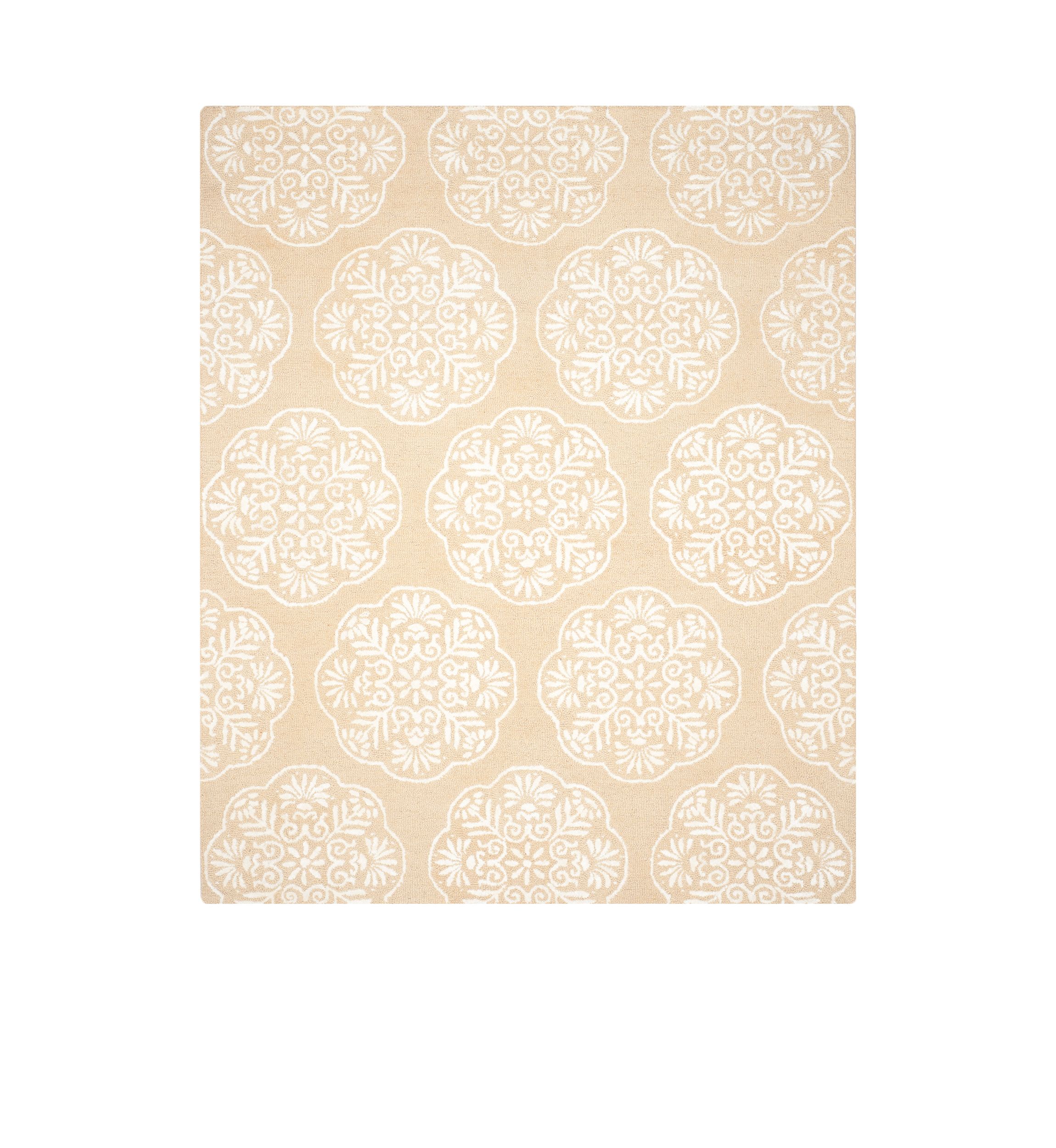 Bella Beige/White Area Rug 8-ft. x 10-ft.