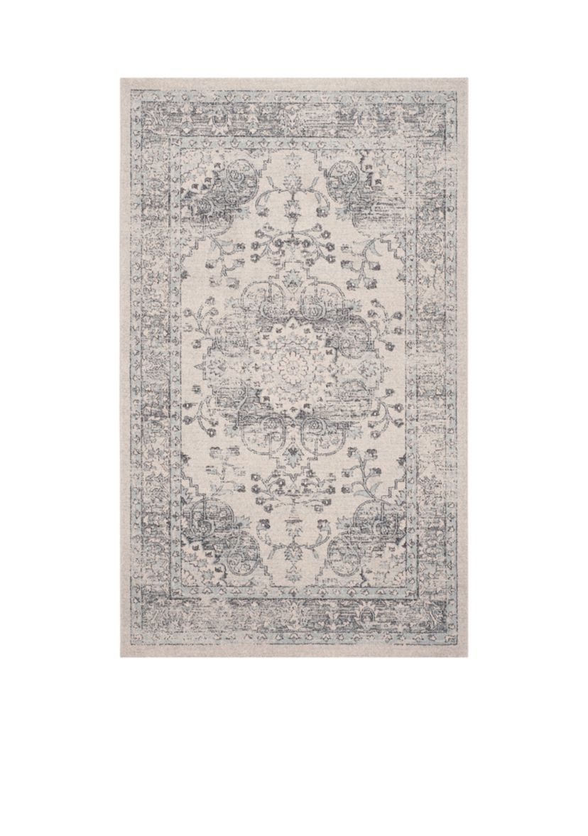 Carmel Beige/Blue 4-ft. x 6-ft. Area Rug