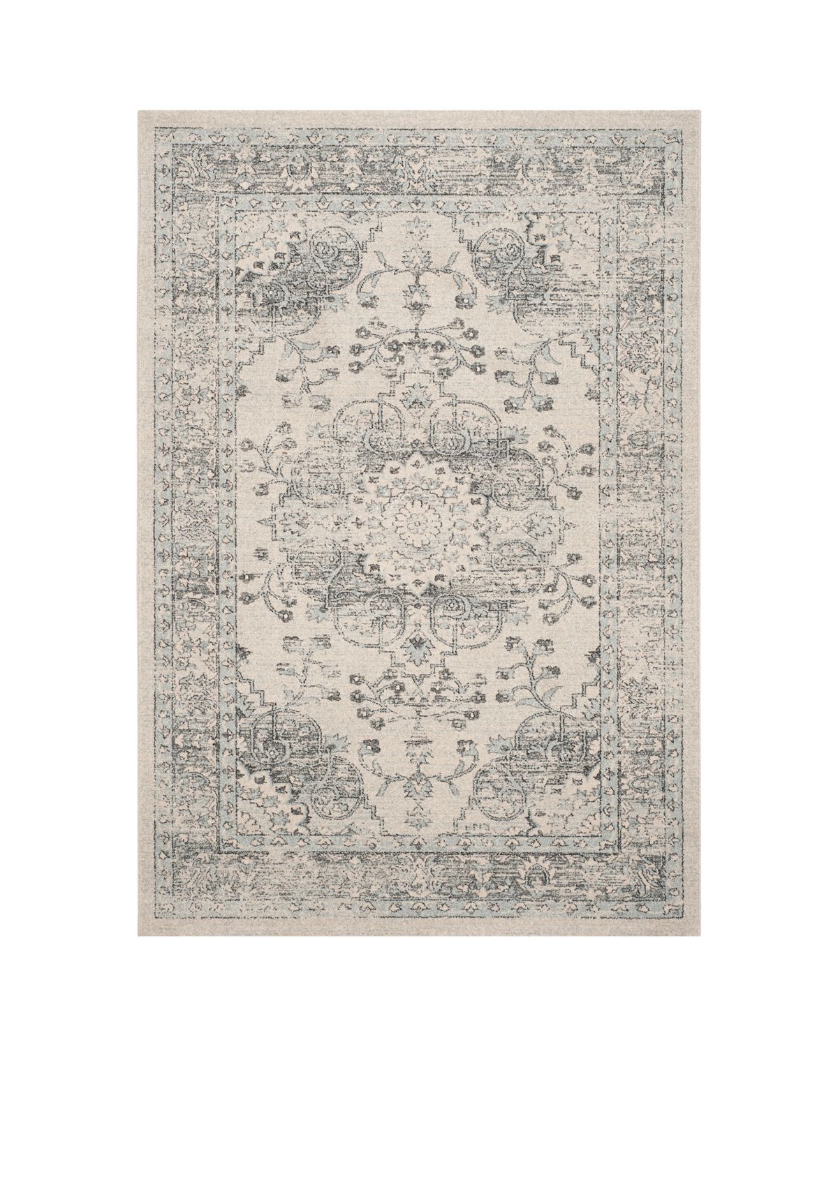 Carmel Beige/Blue Area Rug