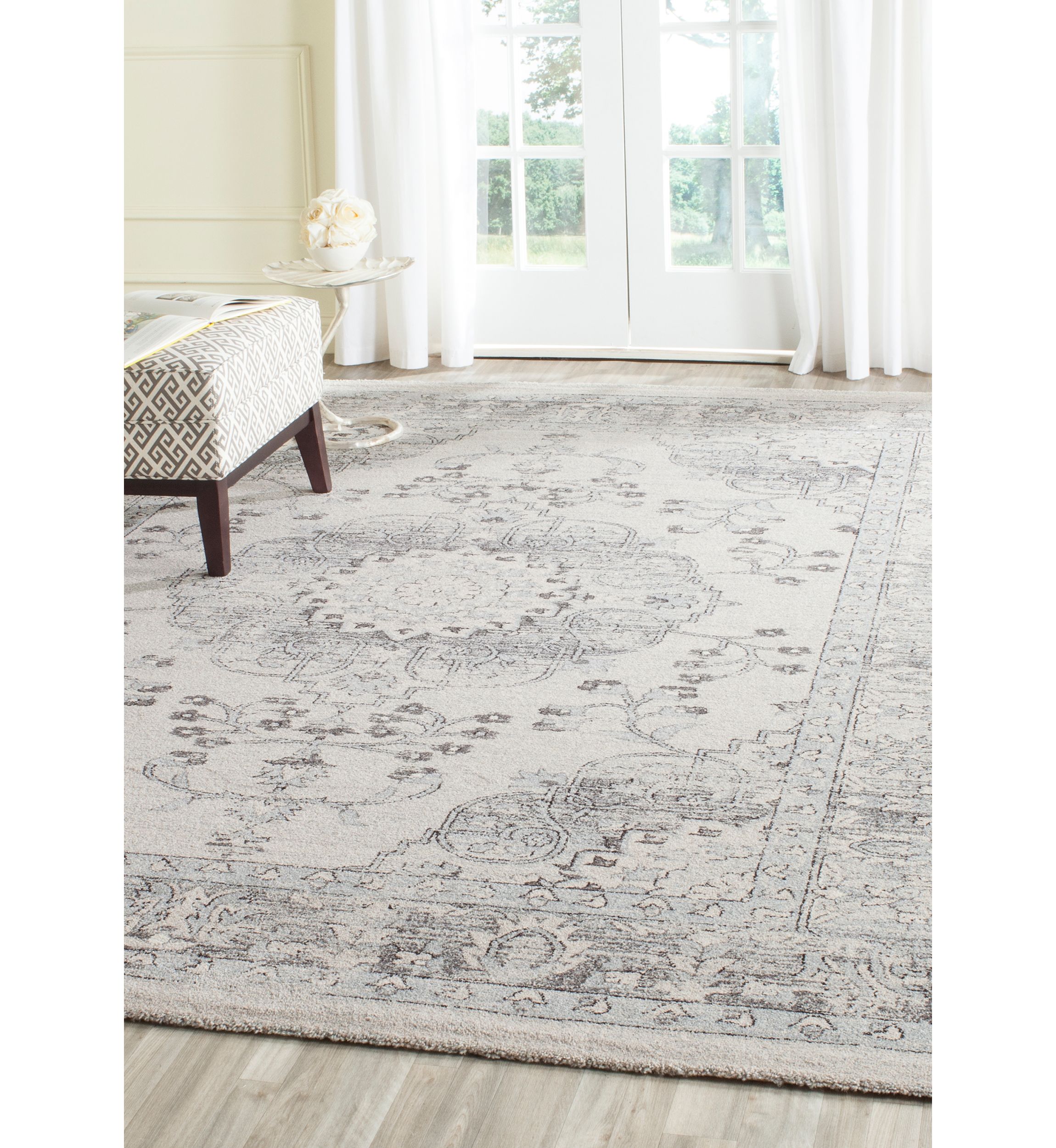 Carmel Beige/Blue Area Rug