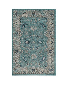 safavieh carmel turquoise beige area ru