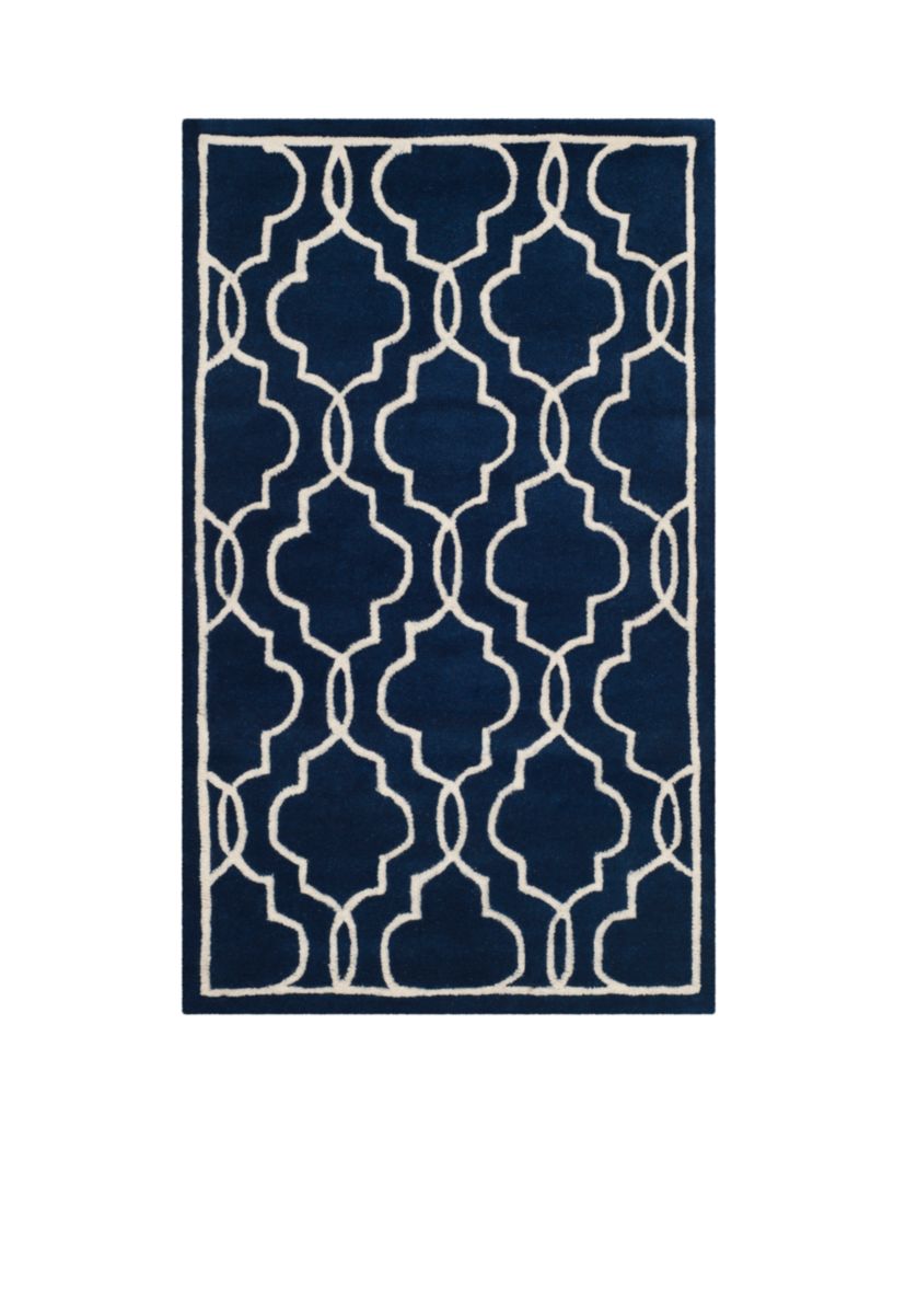 Chatham Dark Blue/Ivory 3-ft. x 5-ft. Area Rug