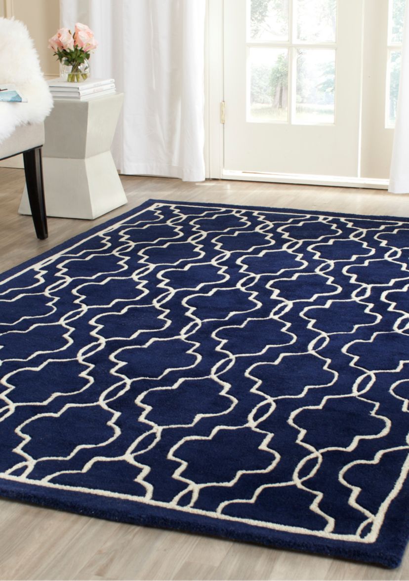 Chatham Dark Blue/Ivory 3-ft. x 5-ft. Area Rug