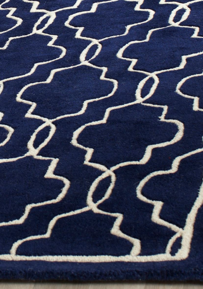 Chatham Dark Blue/Ivory 3-ft. x 5-ft. Area Rug