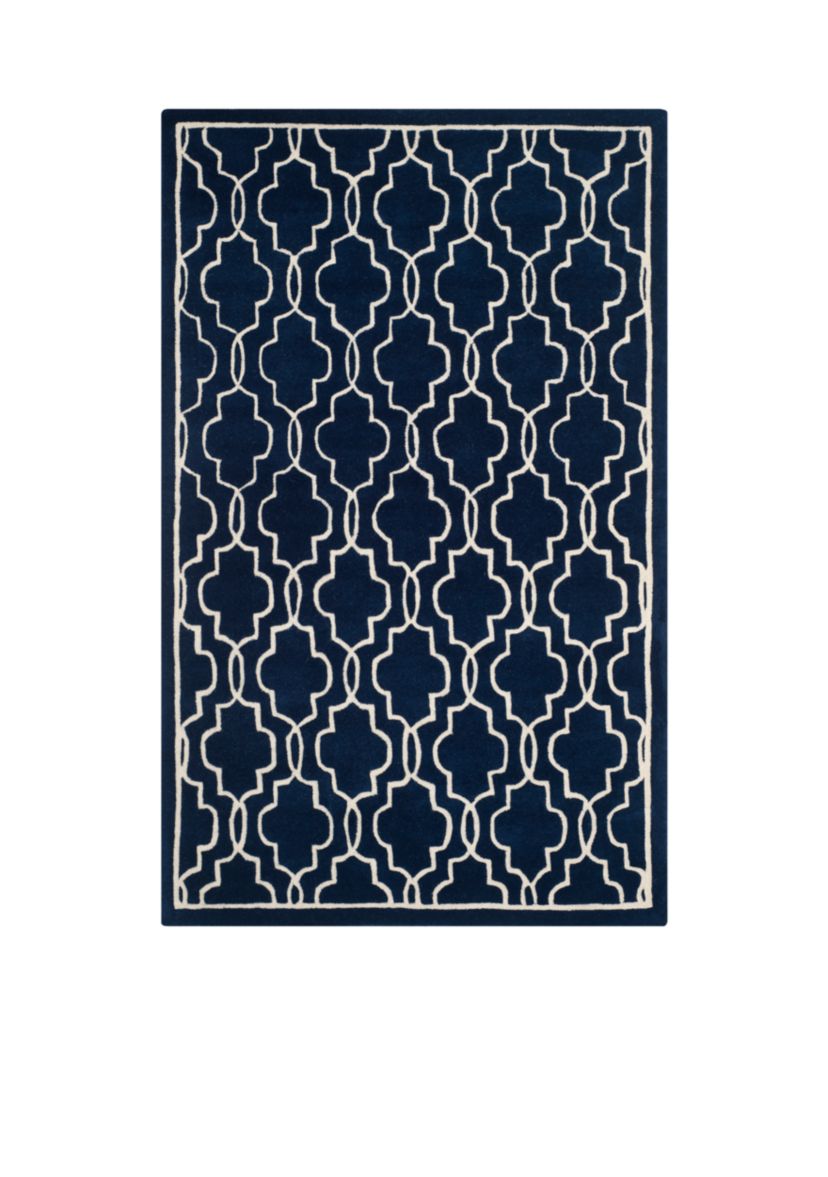 Chatham Dark Blue/Ivory 4-ft. x 6-ft. Area Rug