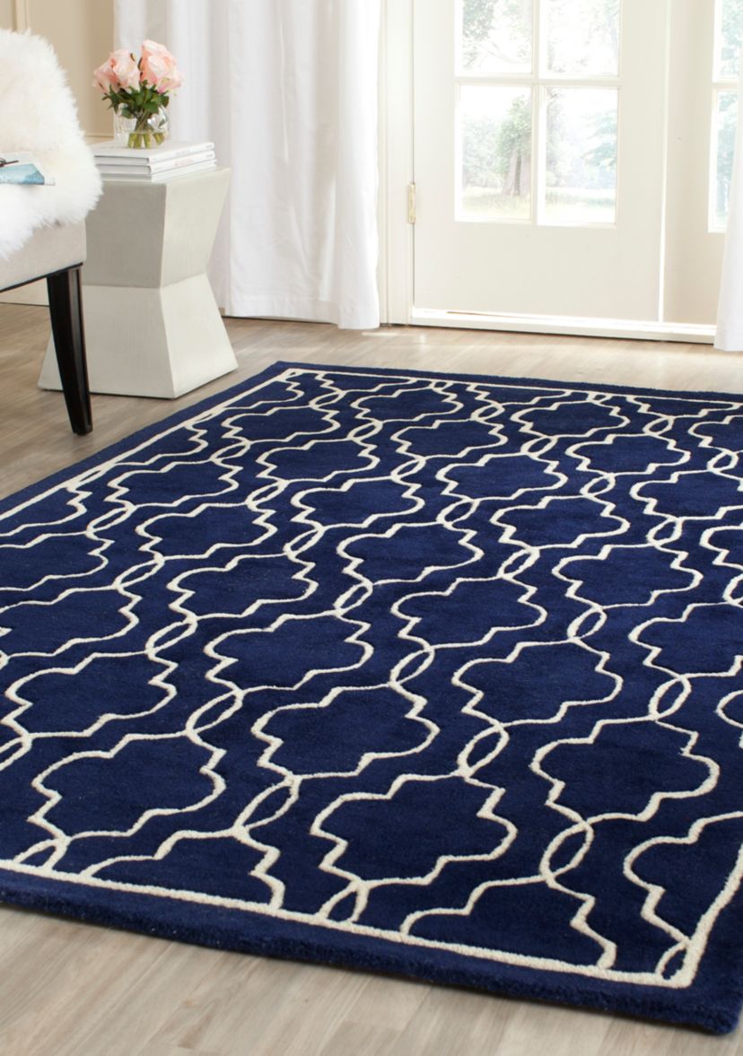 Chatham Dark Blue/Ivory 4-ft. x 6-ft. Area Rug