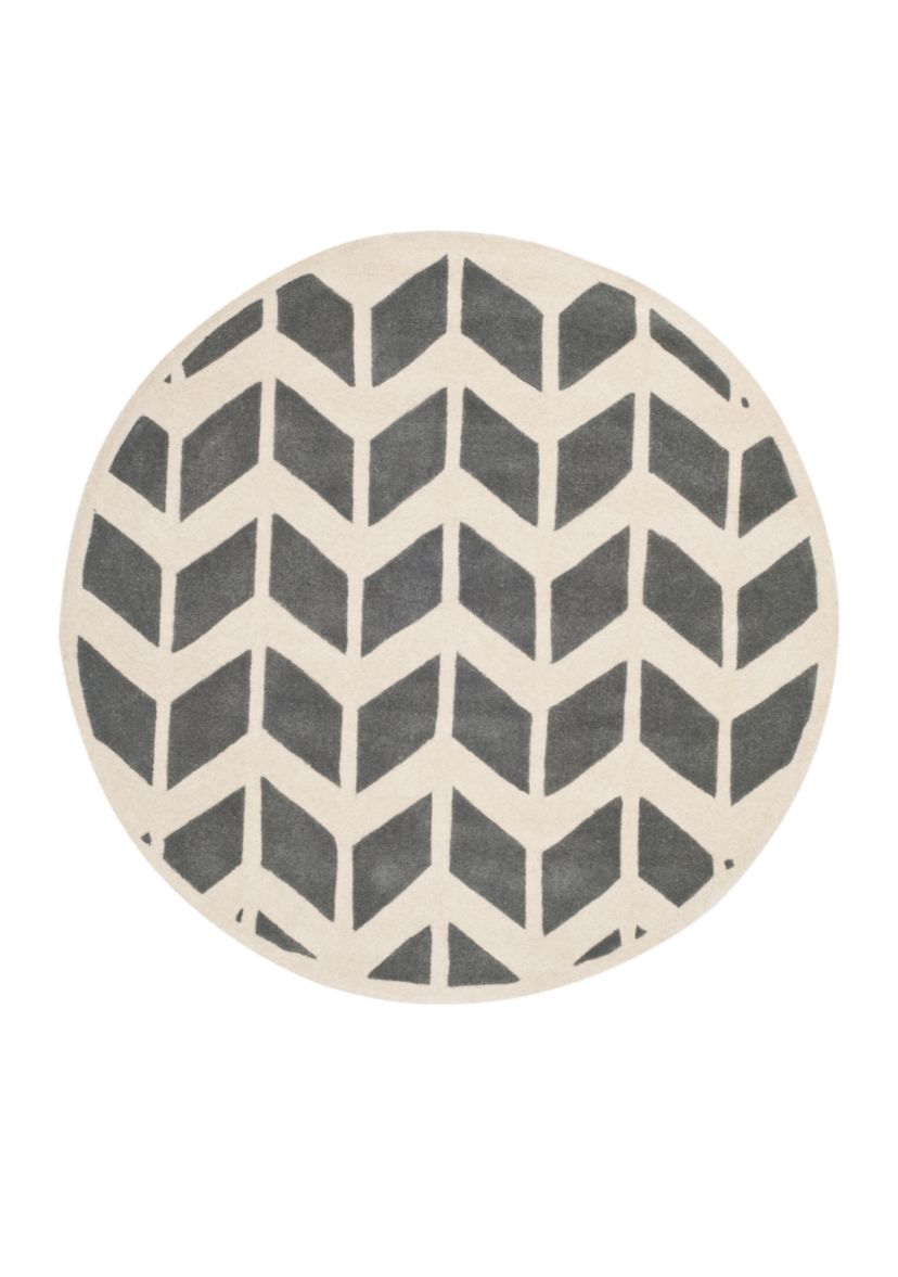 Chatham Dark Gray/Ivory 7-ft. x 7-ft. Area Rug