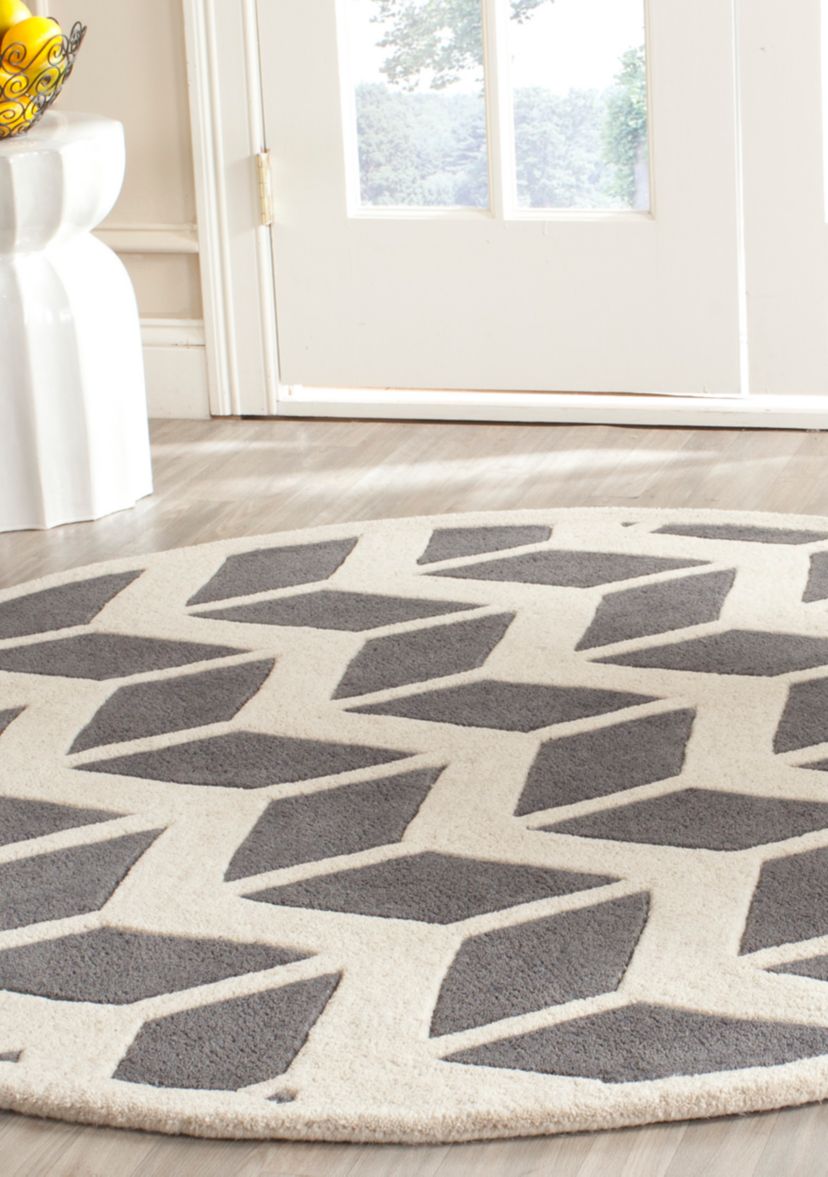Chatham Dark Gray/Ivory 7-ft. x 7-ft. Area Rug