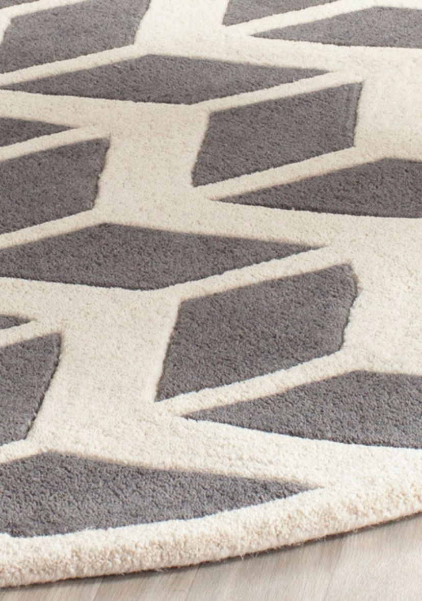 Chatham Dark Gray/Ivory 7-ft. x 7-ft. Area Rug