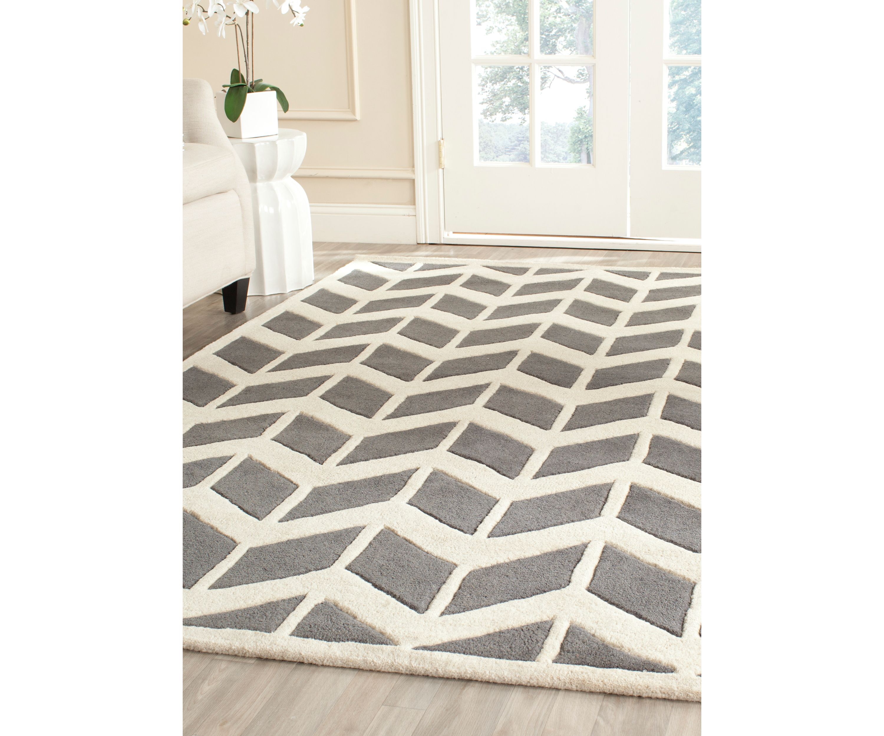 Chatham Dark Gray/Ivory 8-ft. x 10-ft. Area Rug