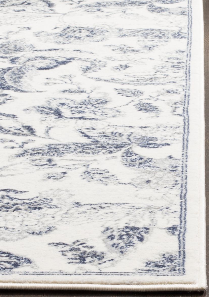 Carnegie Cream/Light Gray 6-ft. 7-in. x 9-ft. 2-in. Area Rug