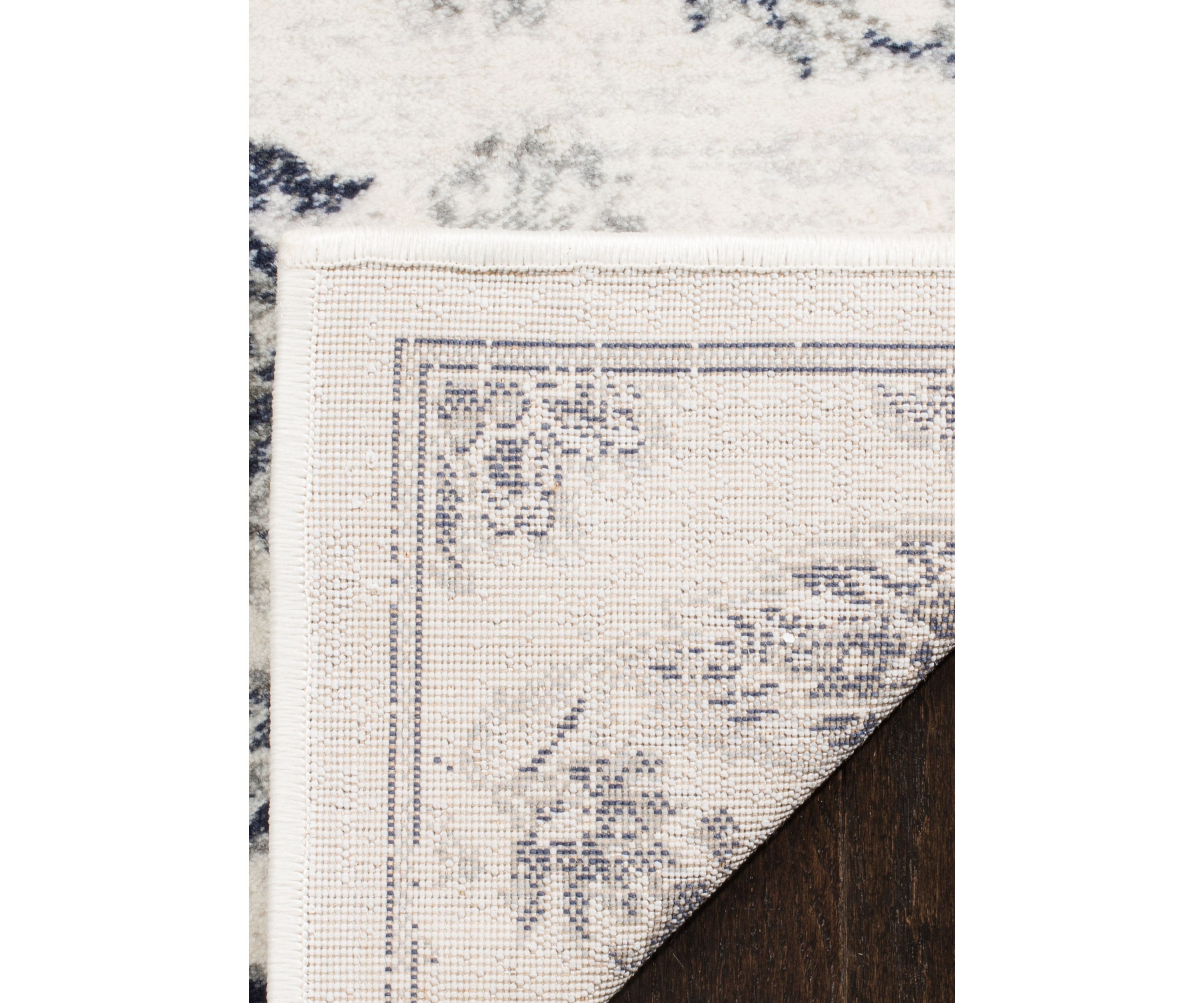 Carnegie Cream/Light Gray 6-ft. 7-in. x 9-ft. 2-in. Area Rug