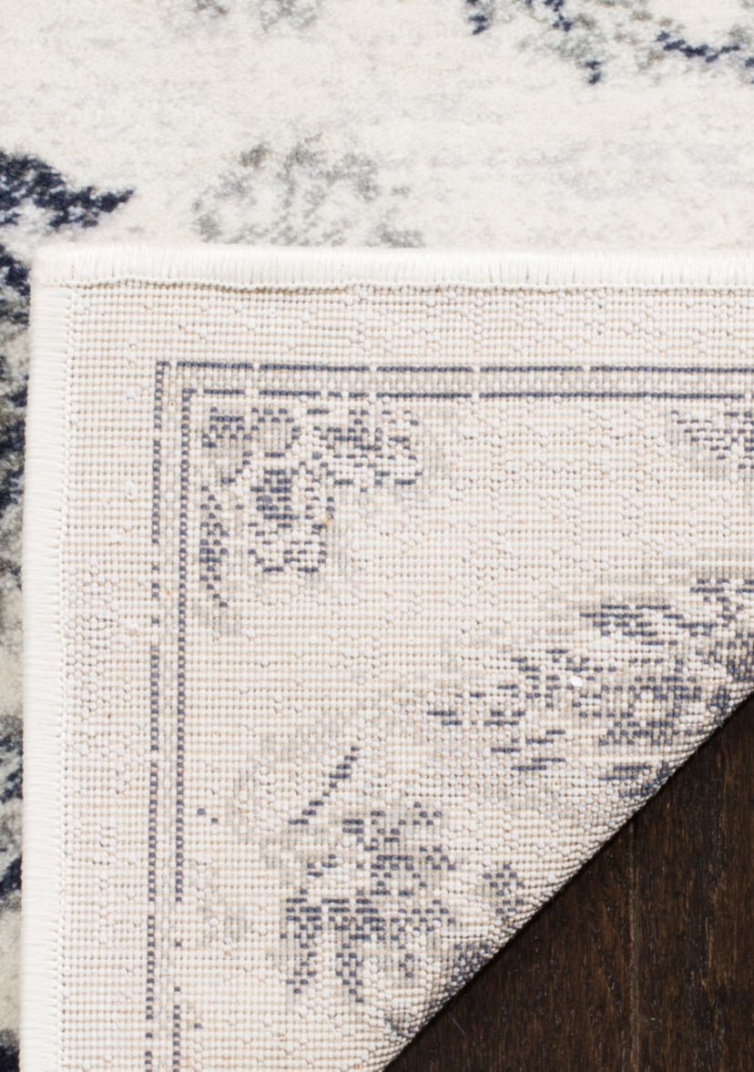 Carnegie Cream/Light Gray 6-ft. 7-in. x 9-ft. 2-in. Area Rug