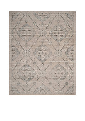 Carnegie Taupe/Light Blue 6-ft. 7-in. x 9-ft. 2-in. Area Rug