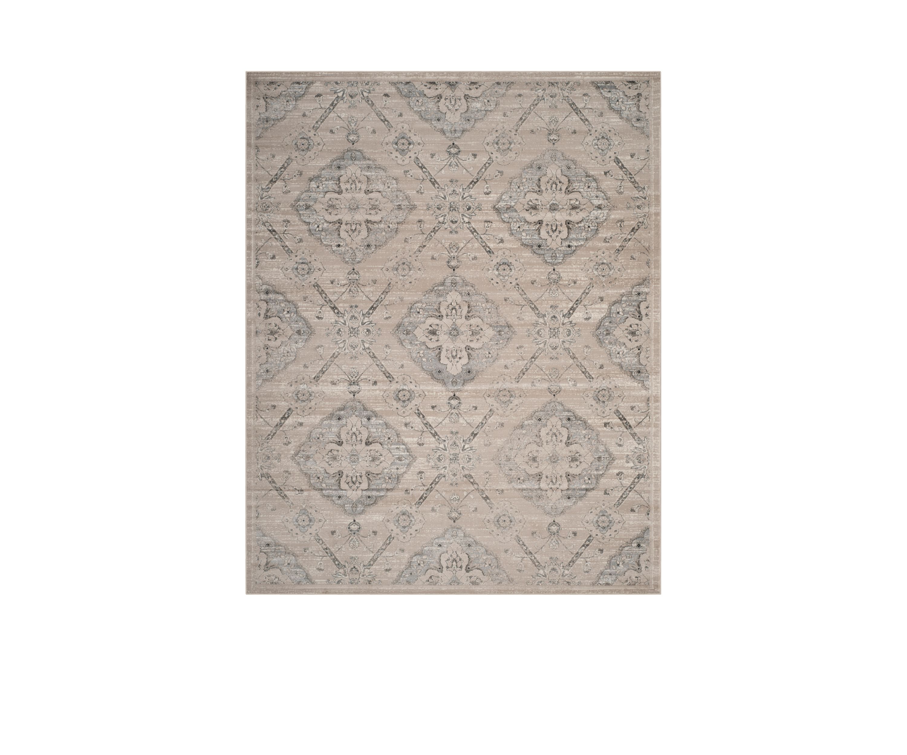 Carnegie Taupe/Light Blue 9-ft. x 12-ft. Area Rug