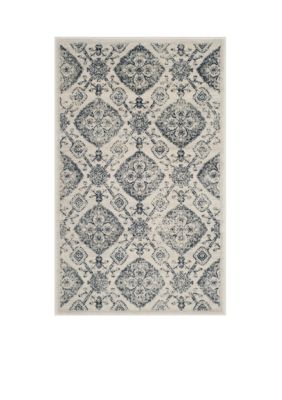 Carnegie Cream/Light Gray Area Rug 4-ft. x 6-ft