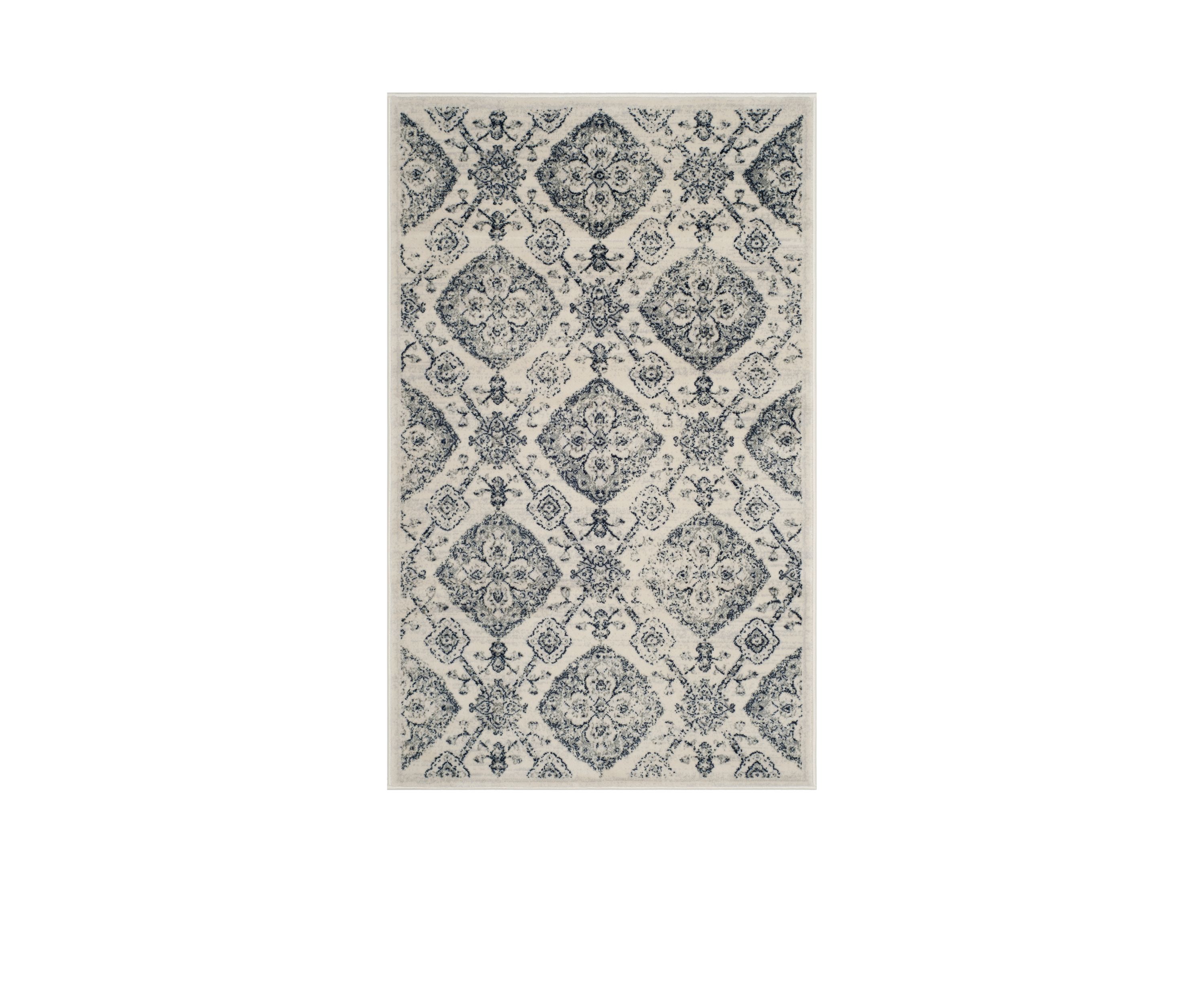 Carnegie Cream/Light Gray Area Rug 8-ft. x 10-ft.