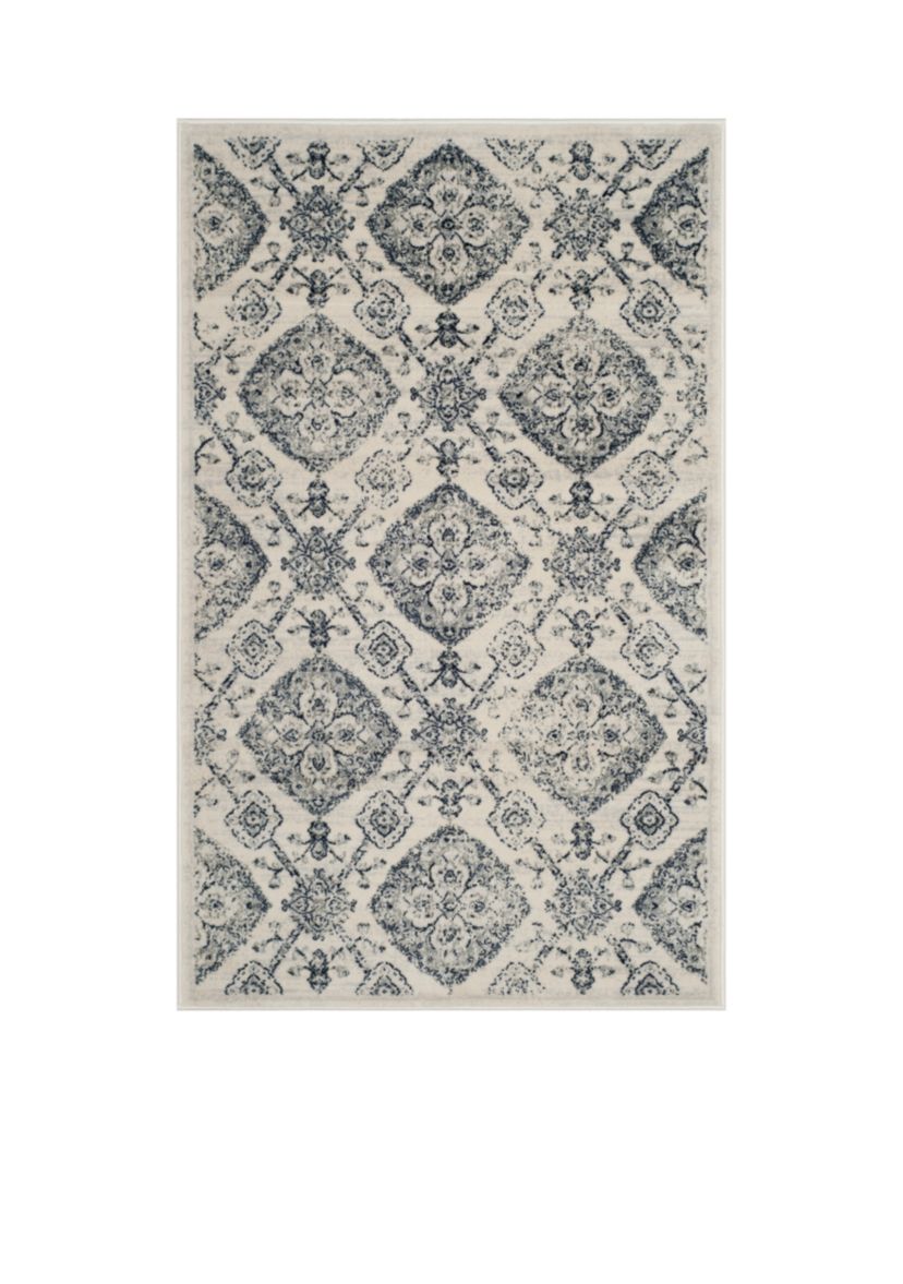 Carnegie Cream/Light Gray Area Rug 8-ft. x 10-ft.