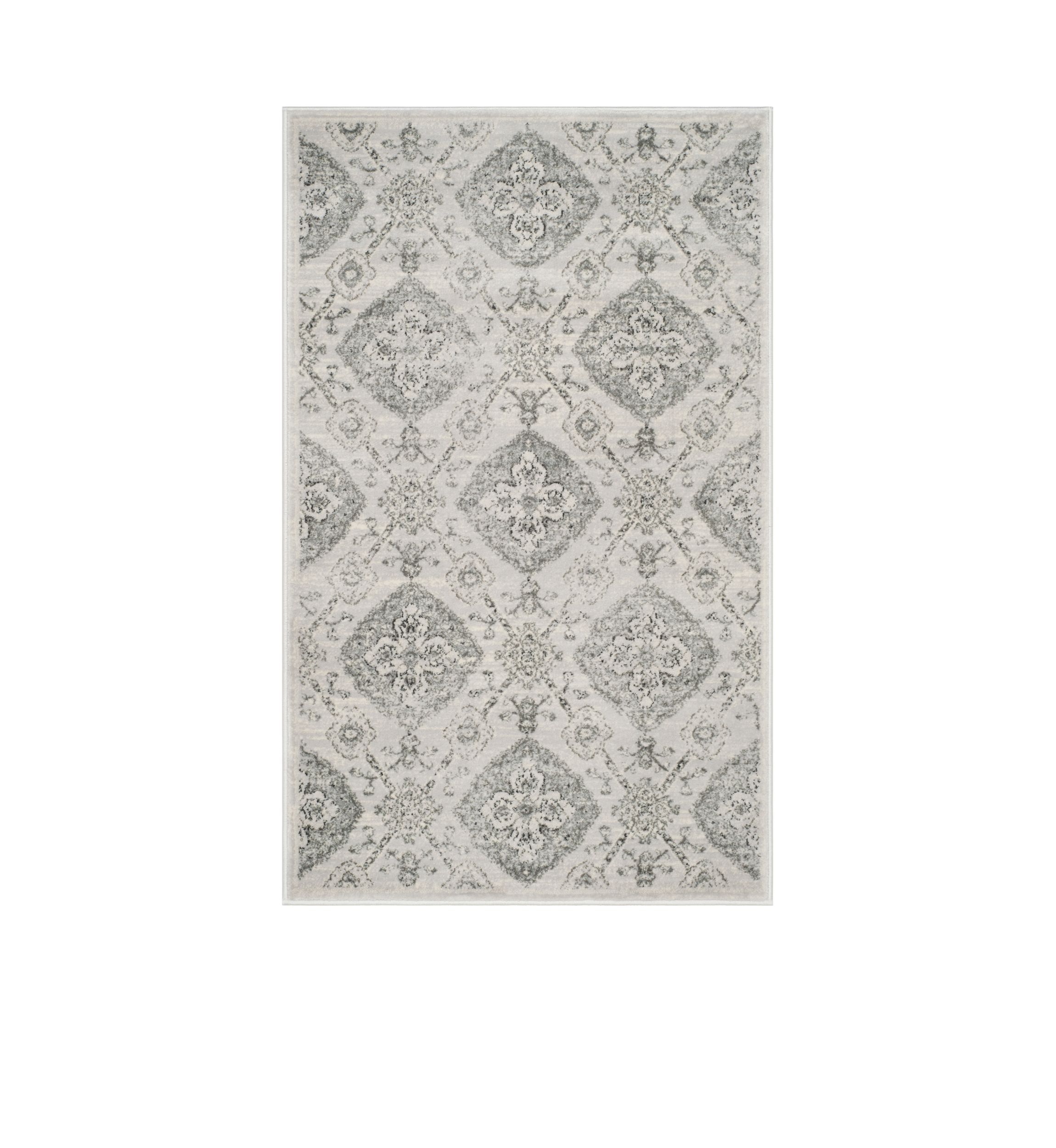 Carnegie Silver / Grey Area Rug 3-ft. x 5-ft.