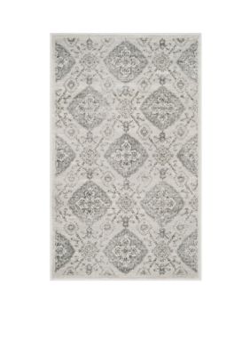 Safavieh Carnegie Silver / Grey Area Rug 4-ft. x 6-ft, 4 x 6 Rectangle