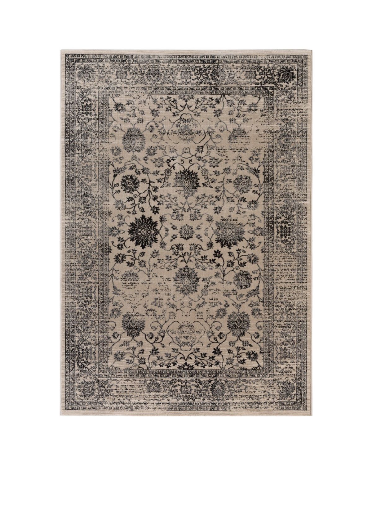 Evoke Beige/Blue Area Rug 4-ft. x 6-ft.