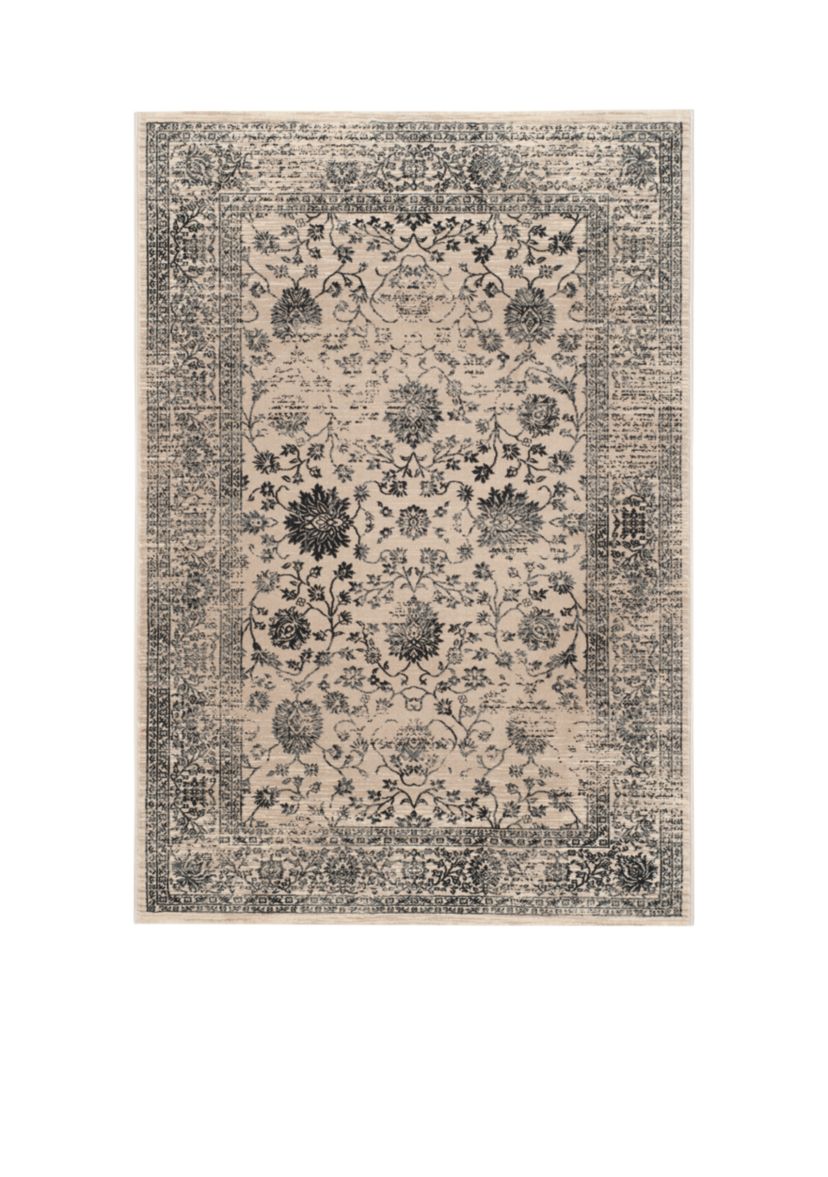Evoke Beige/Blue Area Rug 5-ft. 1-in. x 7-ft. 6-in.