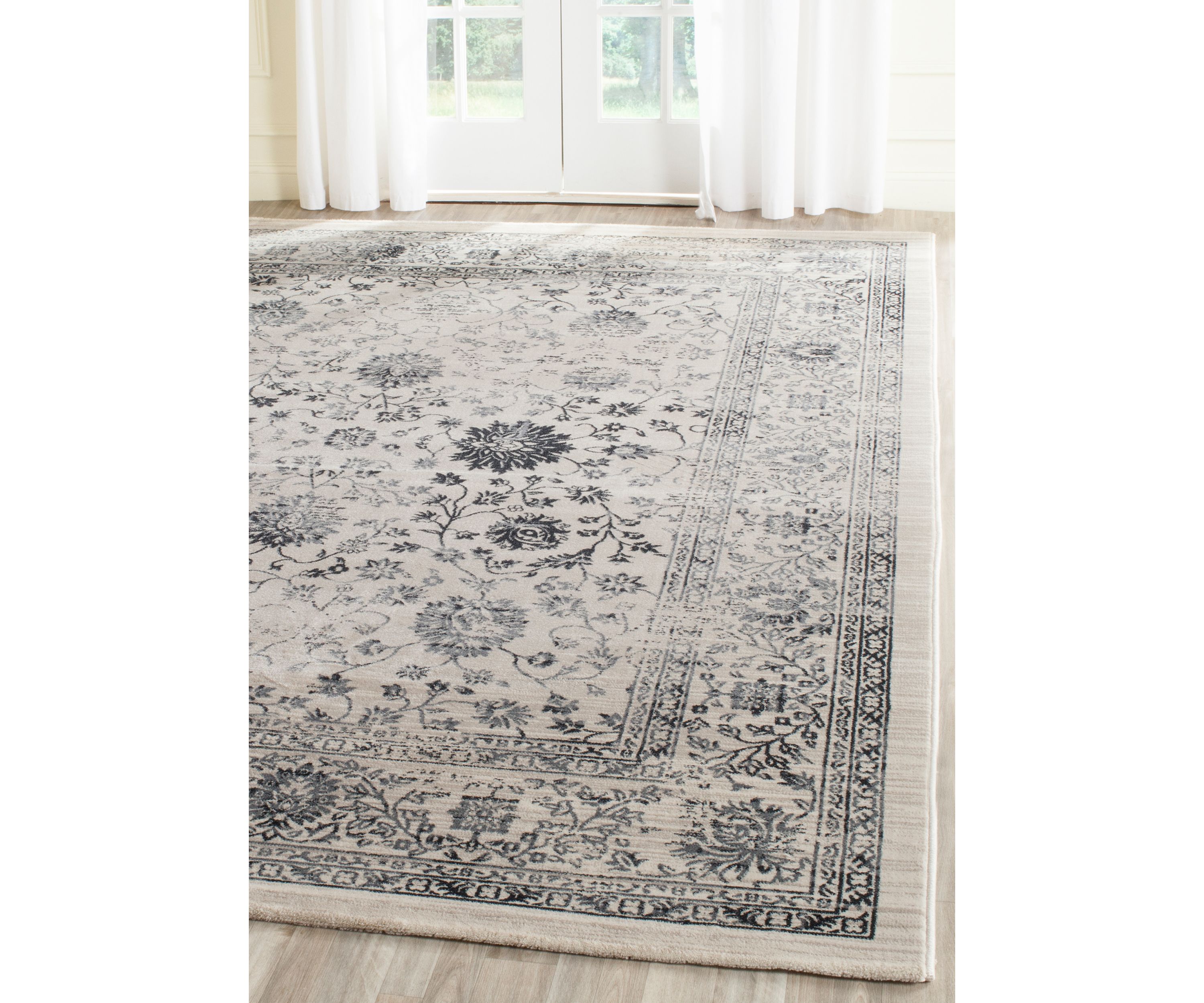 Evoke Beige/Blue Area Rug 5-ft. 1-in. x 7-ft. 6-in.
